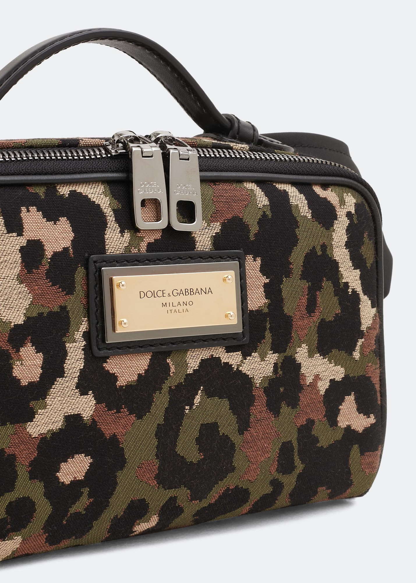 

Camouflage jacquard belt bag, Animal print