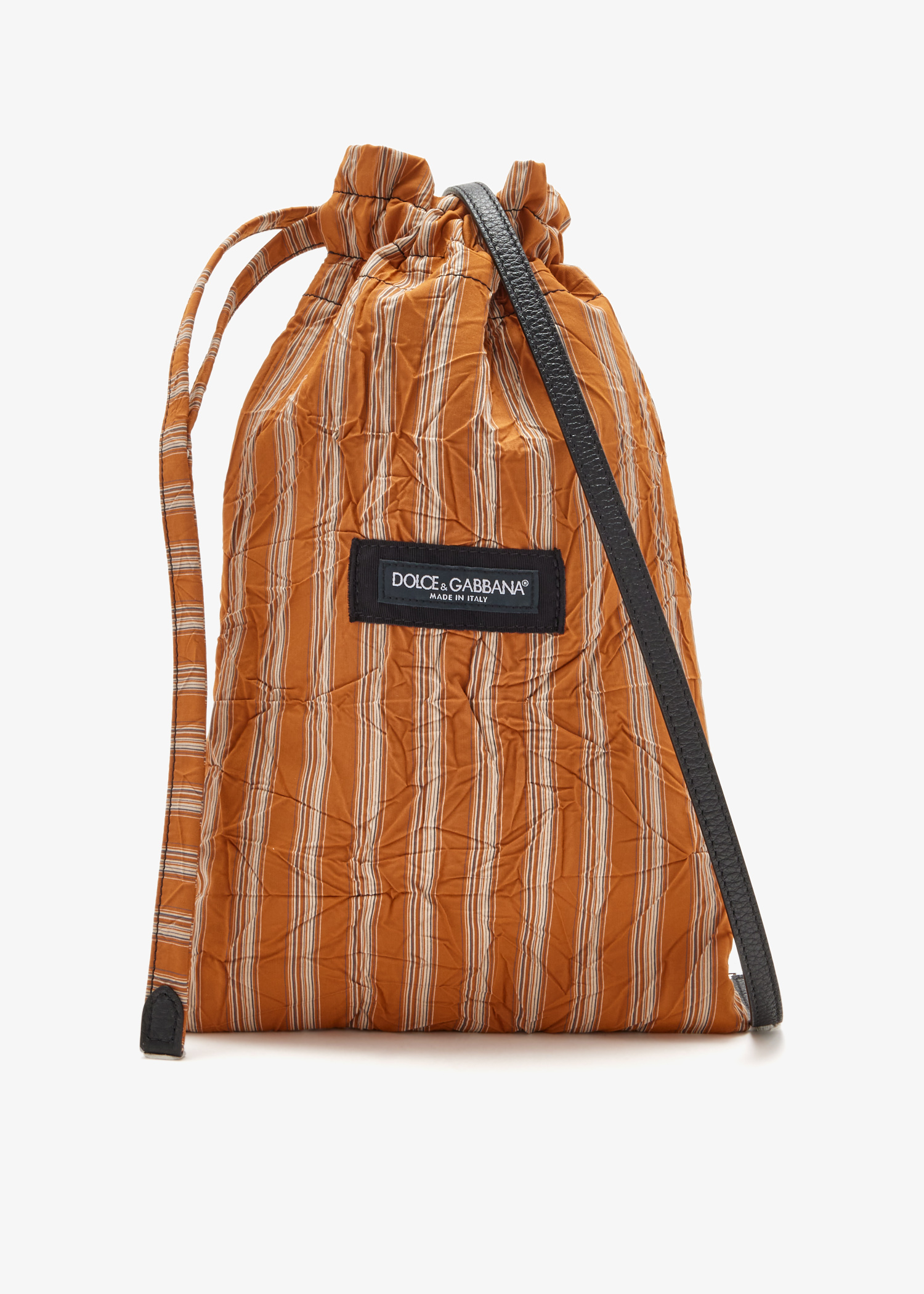 

Striped poplin crossbody bag, Printed