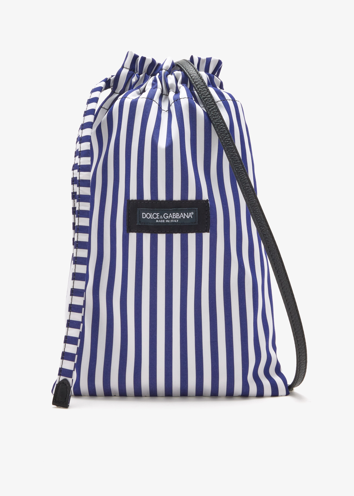 

Striped poplin crossbody bag, Printed