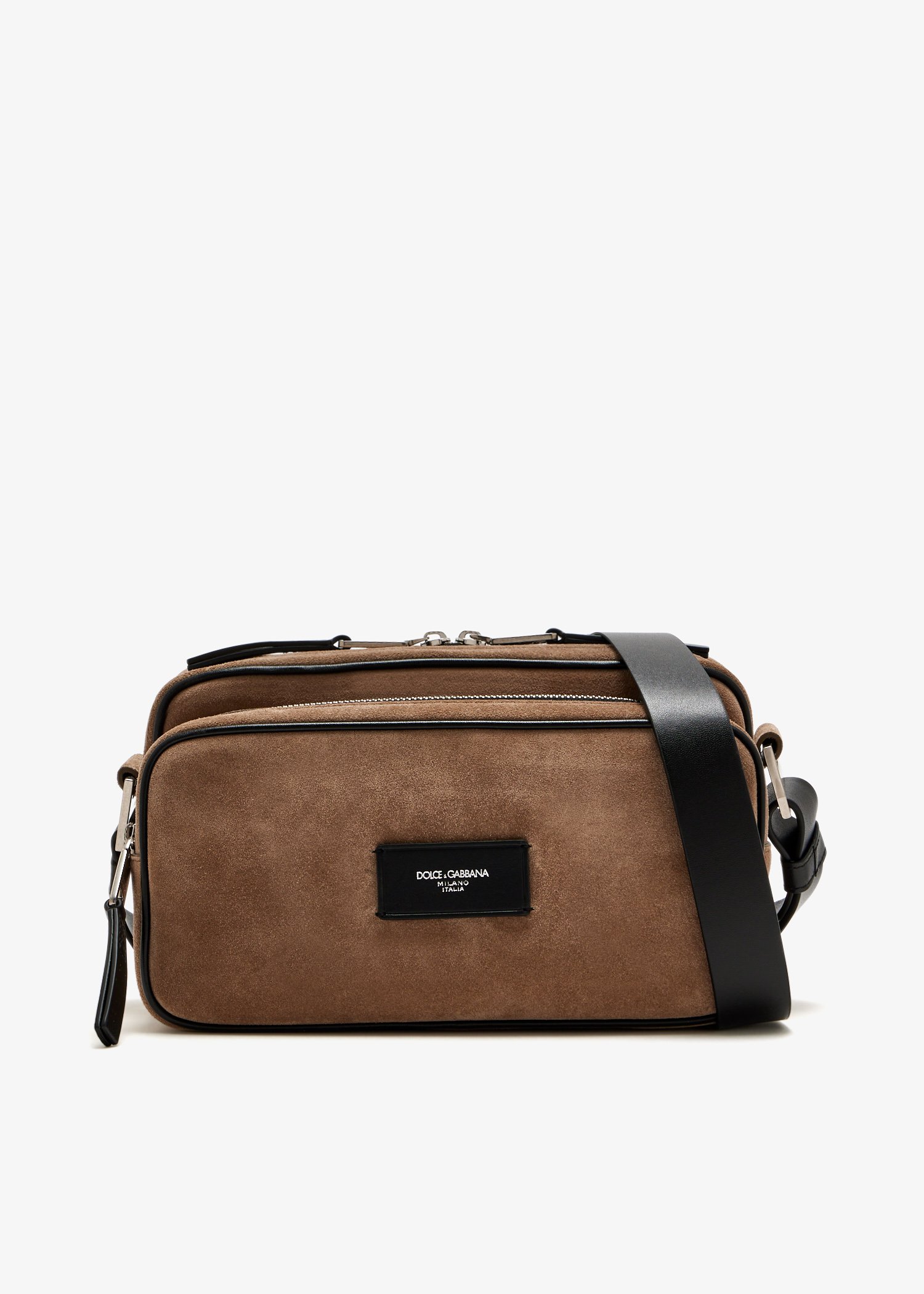 

DG split calfskin belt bag, Brown