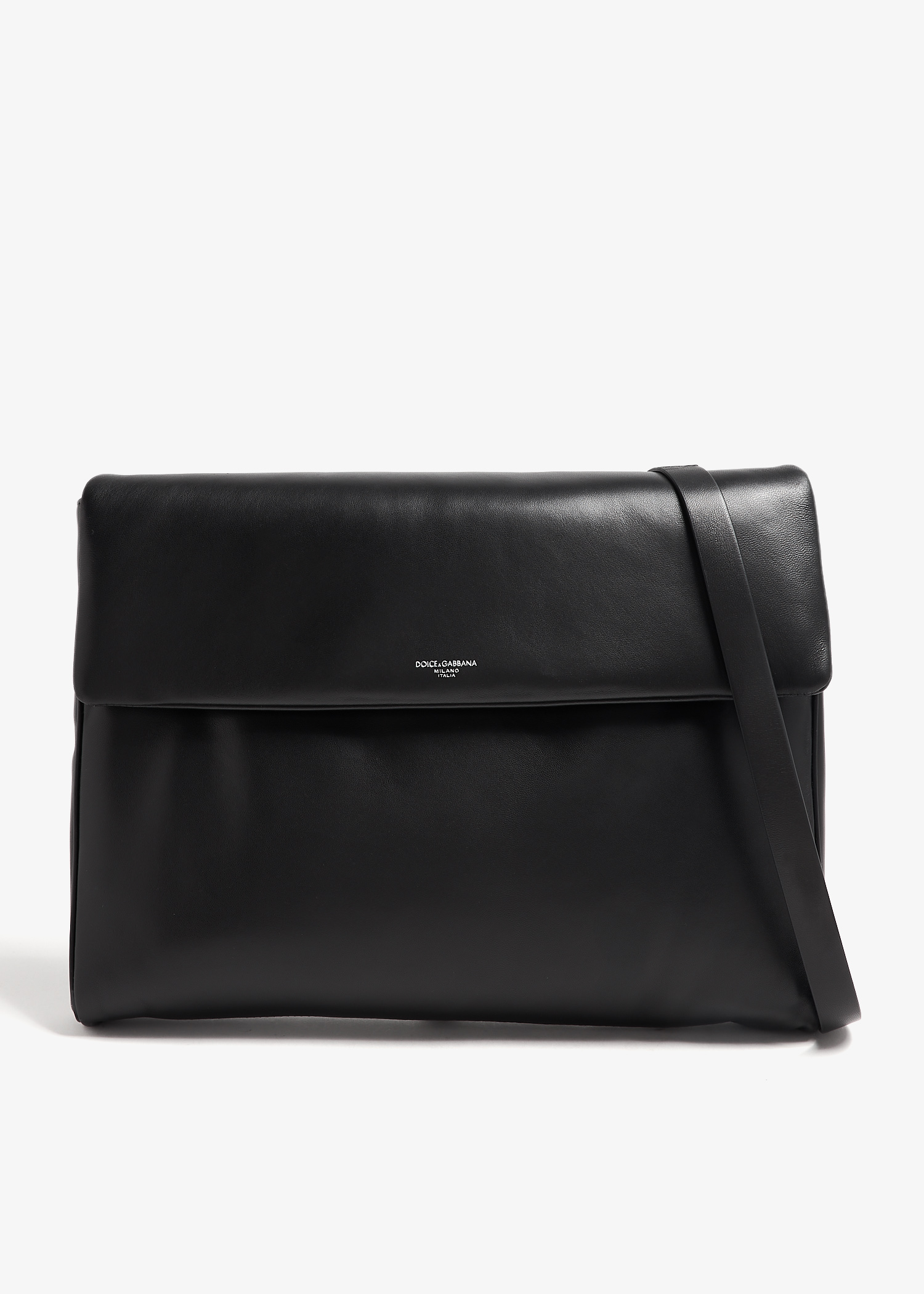 

Nappa leather large crossbody bag, Black