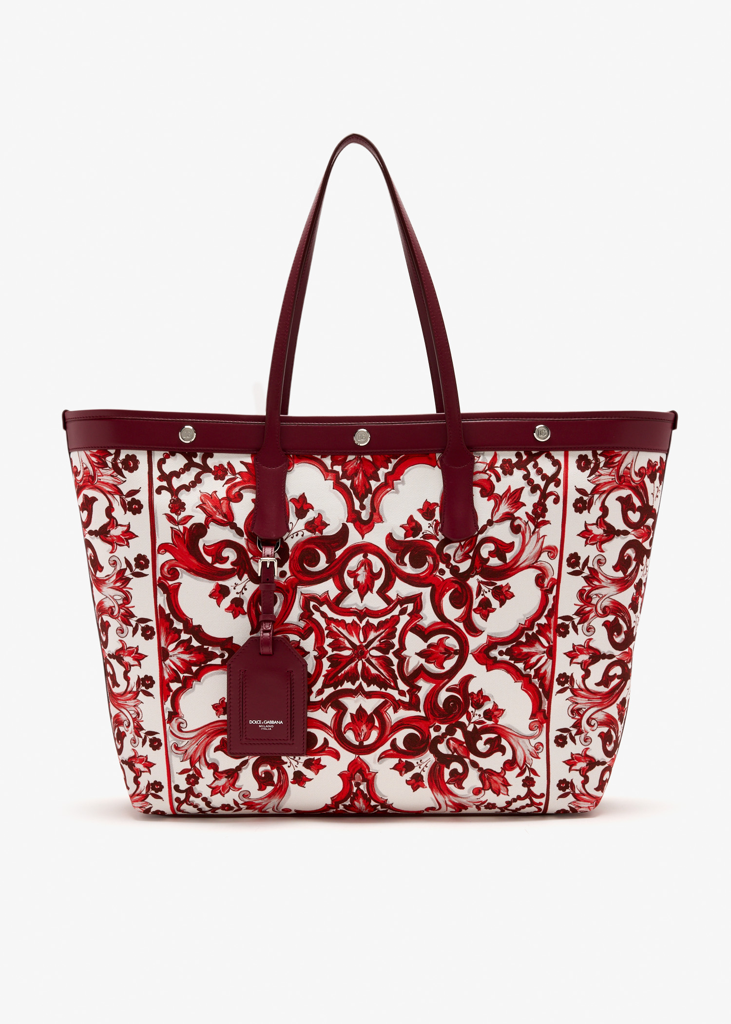 

Majolica-print Atene shopping bag, Printed
