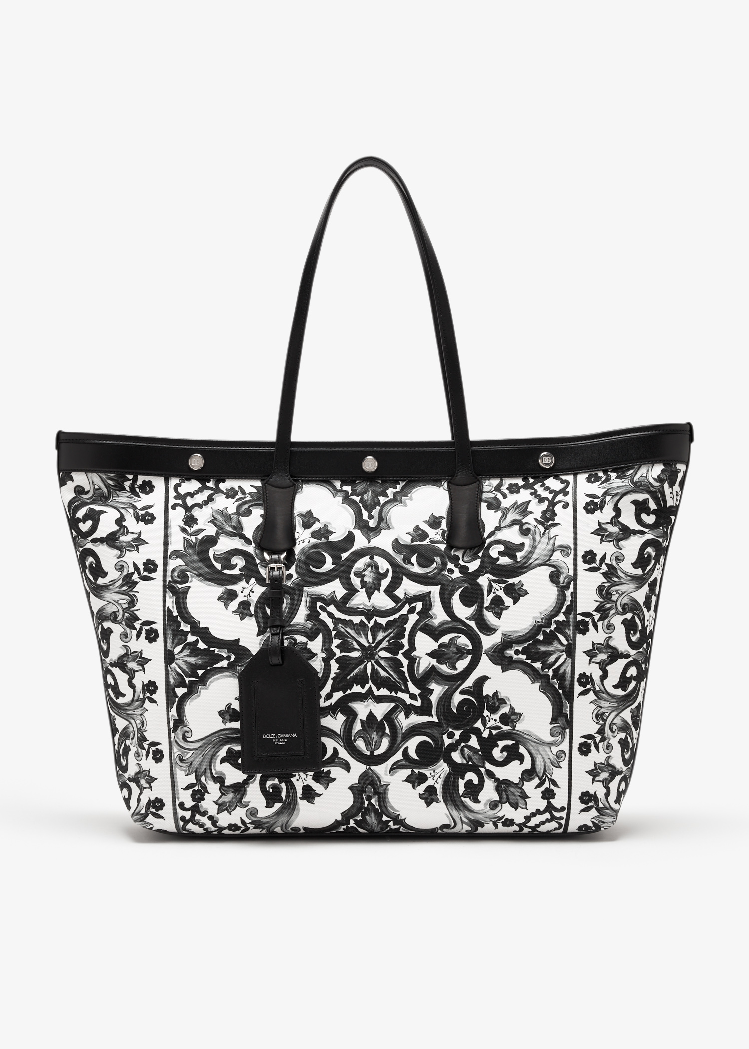 

Shell-print shopping bag, Printed