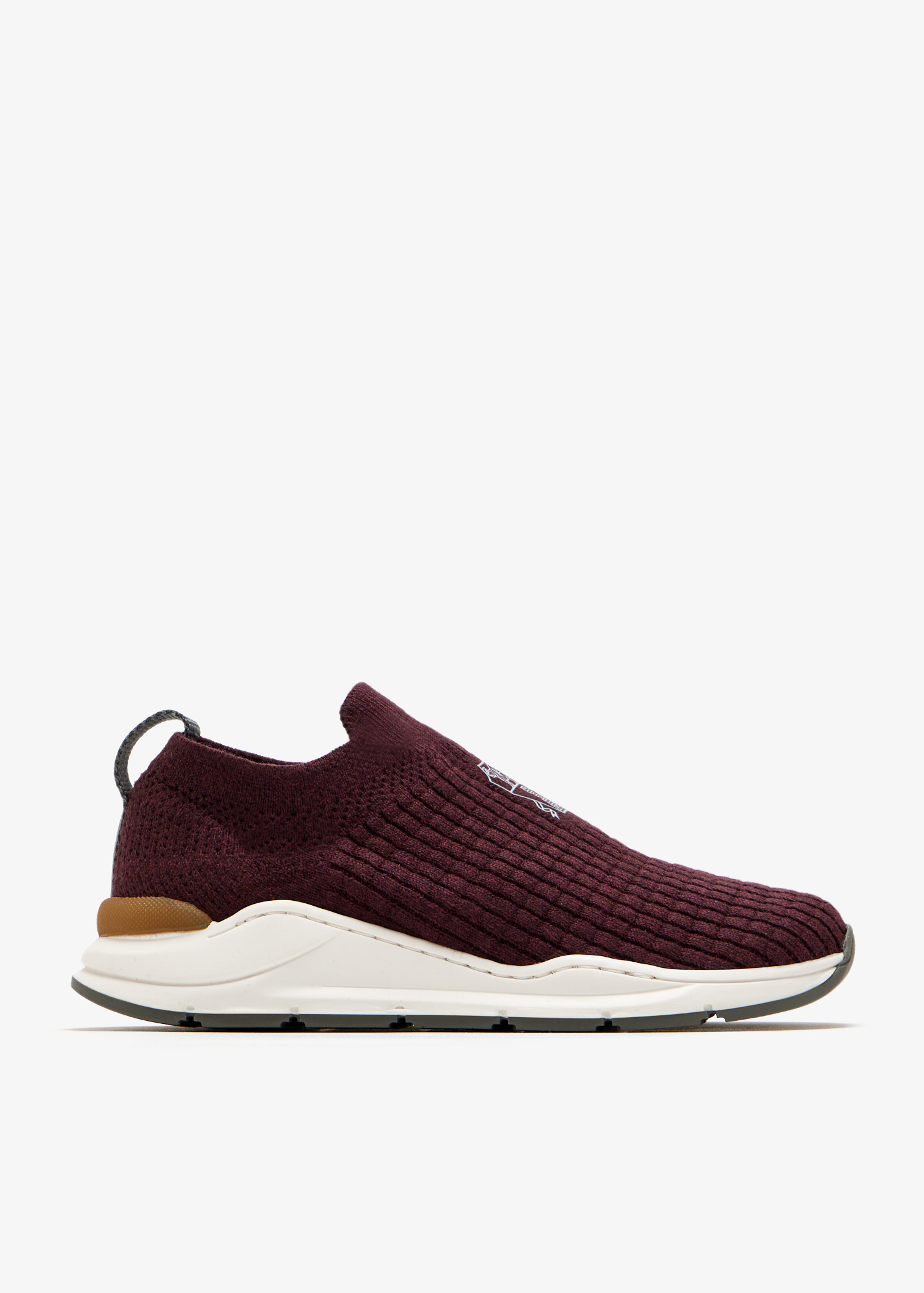 

Logo knit sneakers, Burgundy
