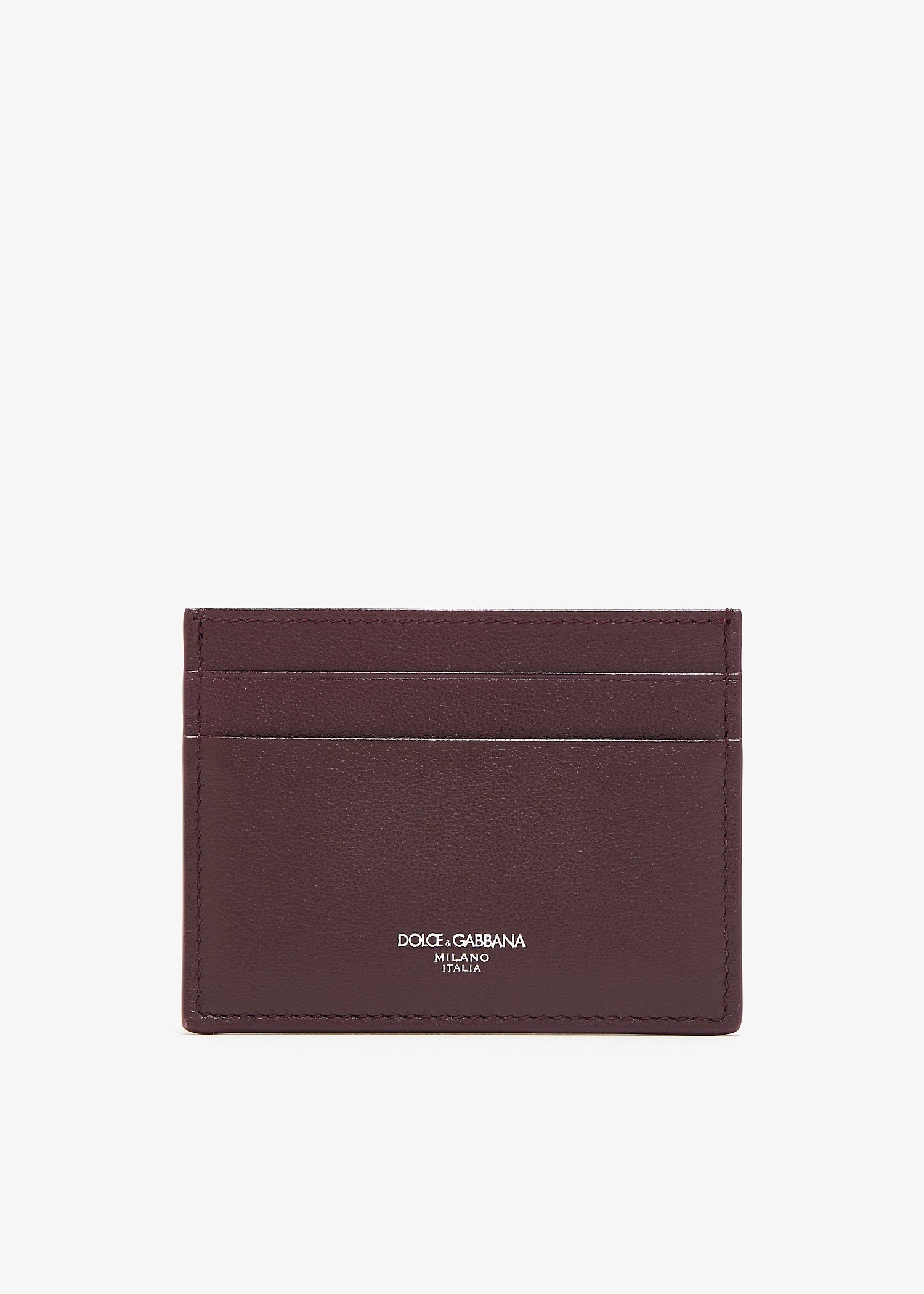 

Calfskin card holder, Burgundy