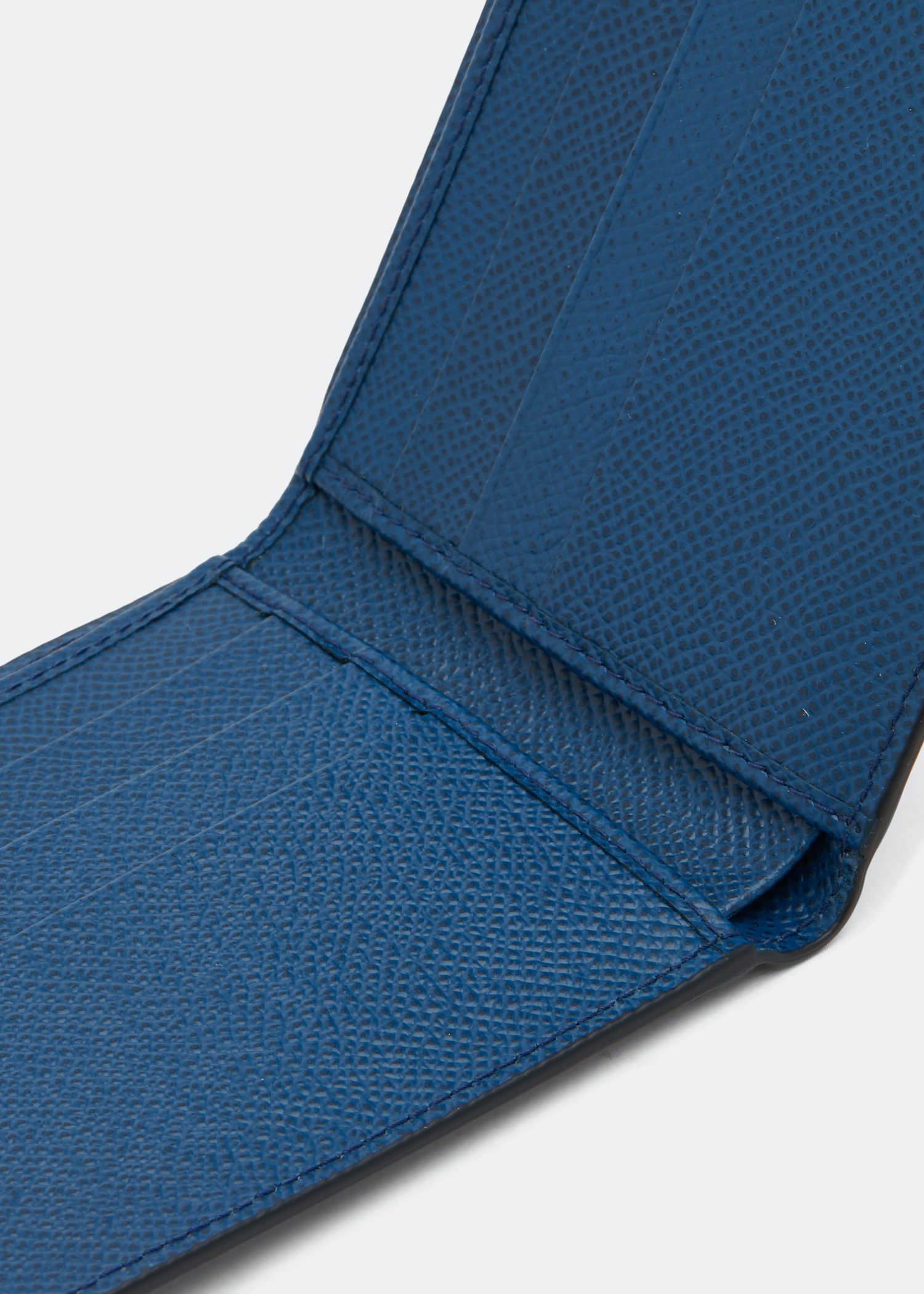 

Bifold calfskin wallet, Blue