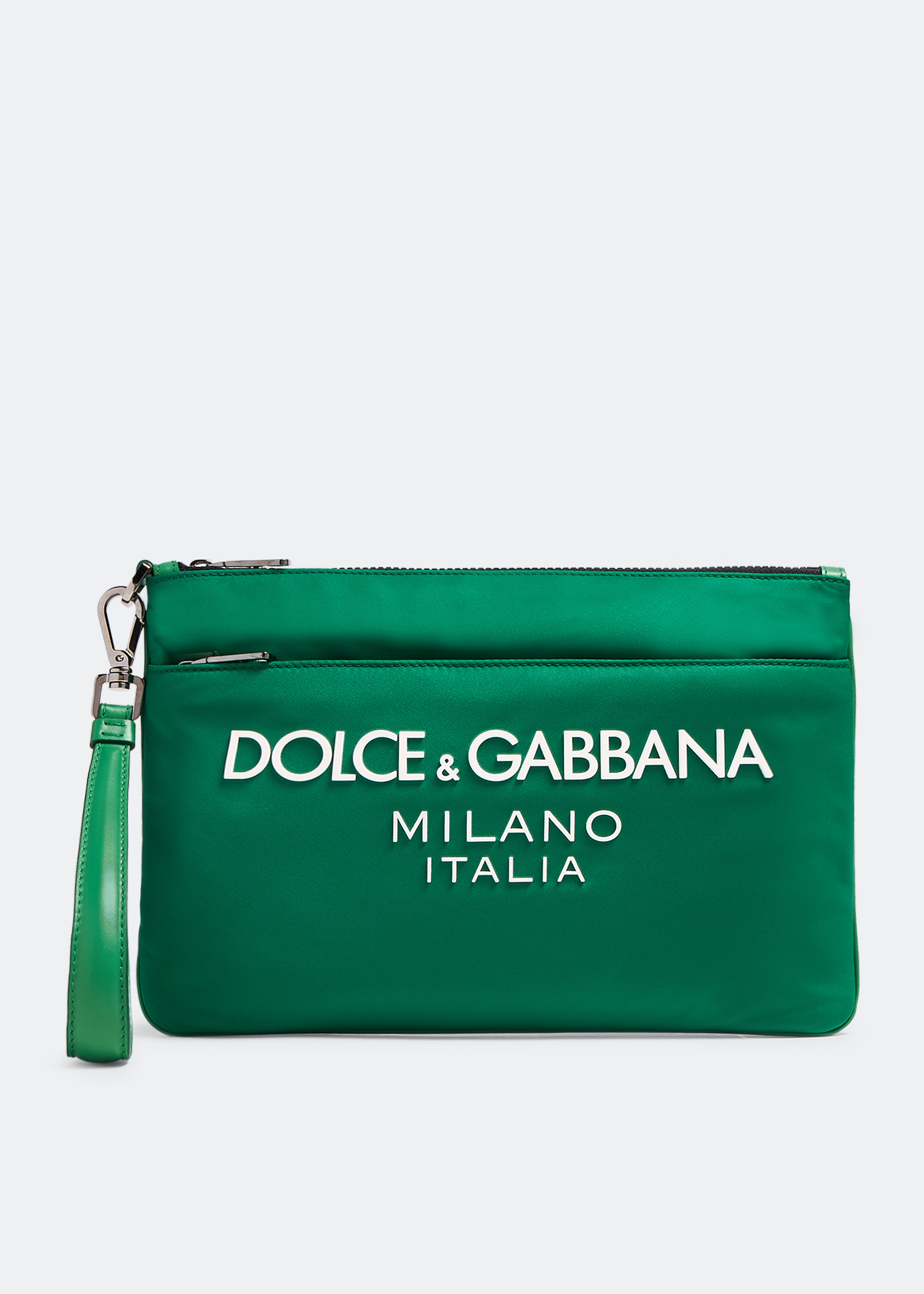 

Logo nylon pouch, Green