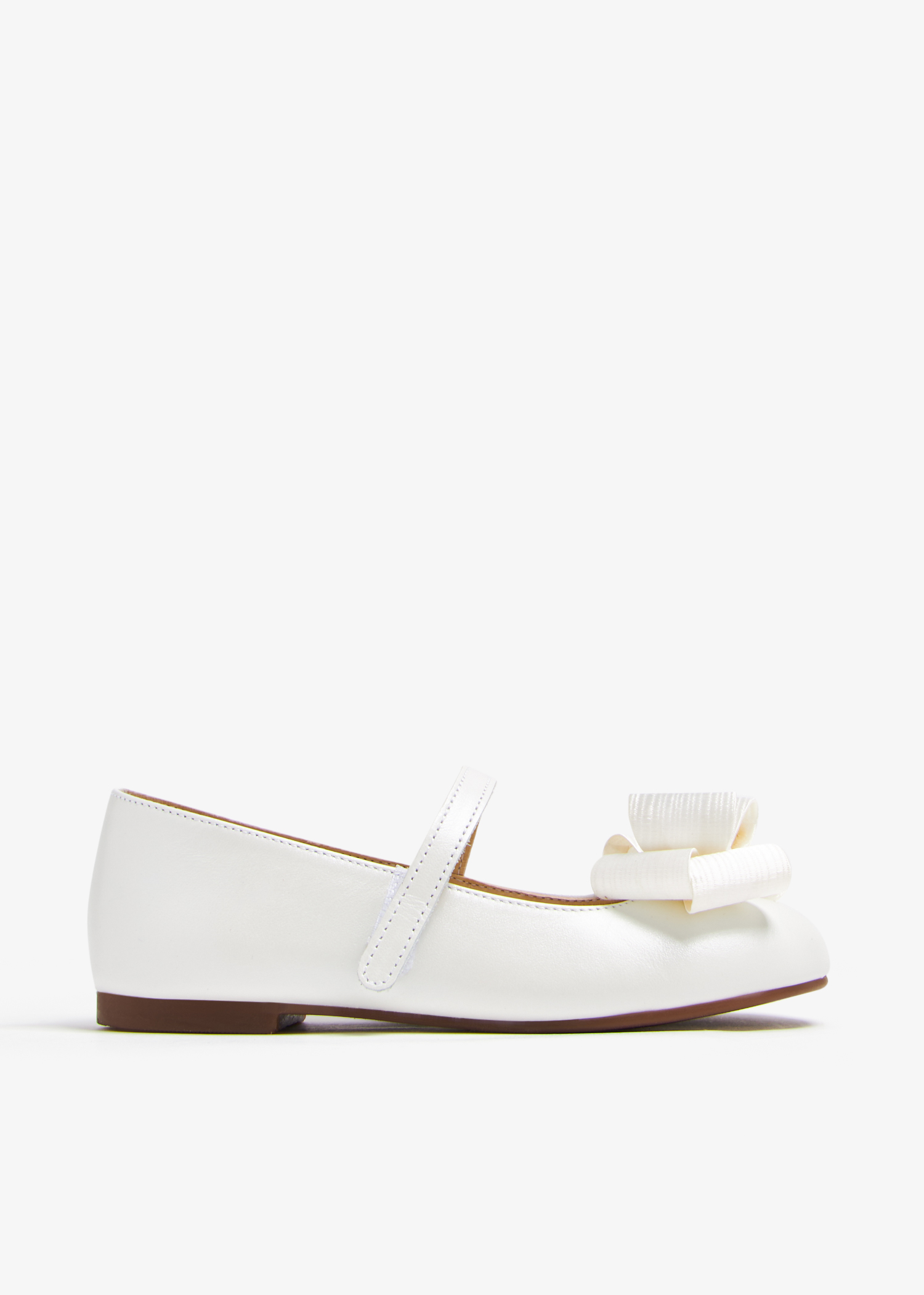 

Bow ballerinas, White