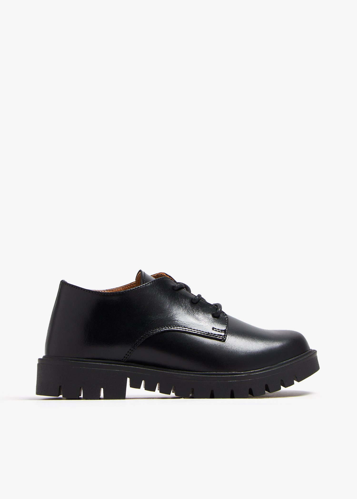 

Leather lace-up shoes, Black