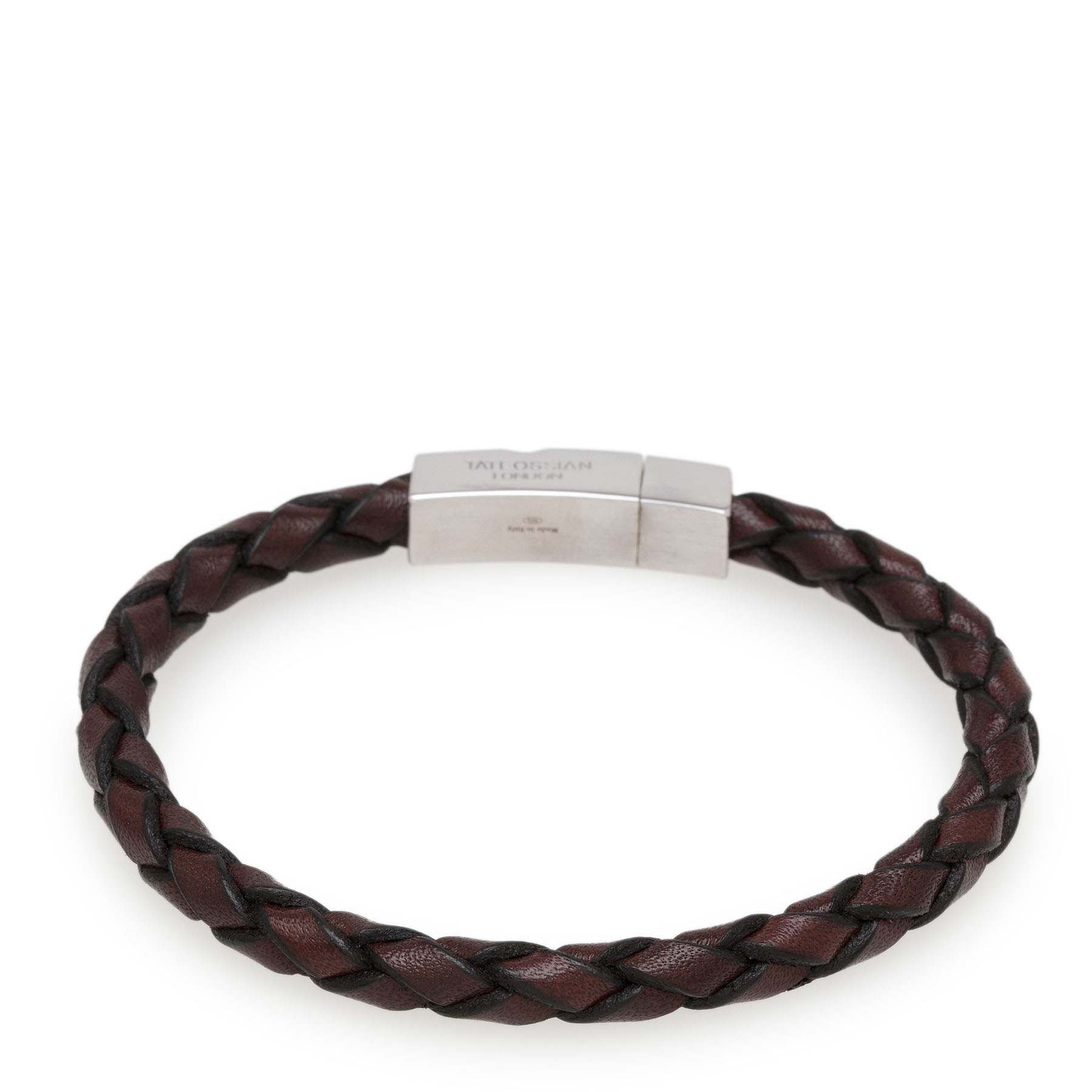 

Braided leather bracelet, Brown