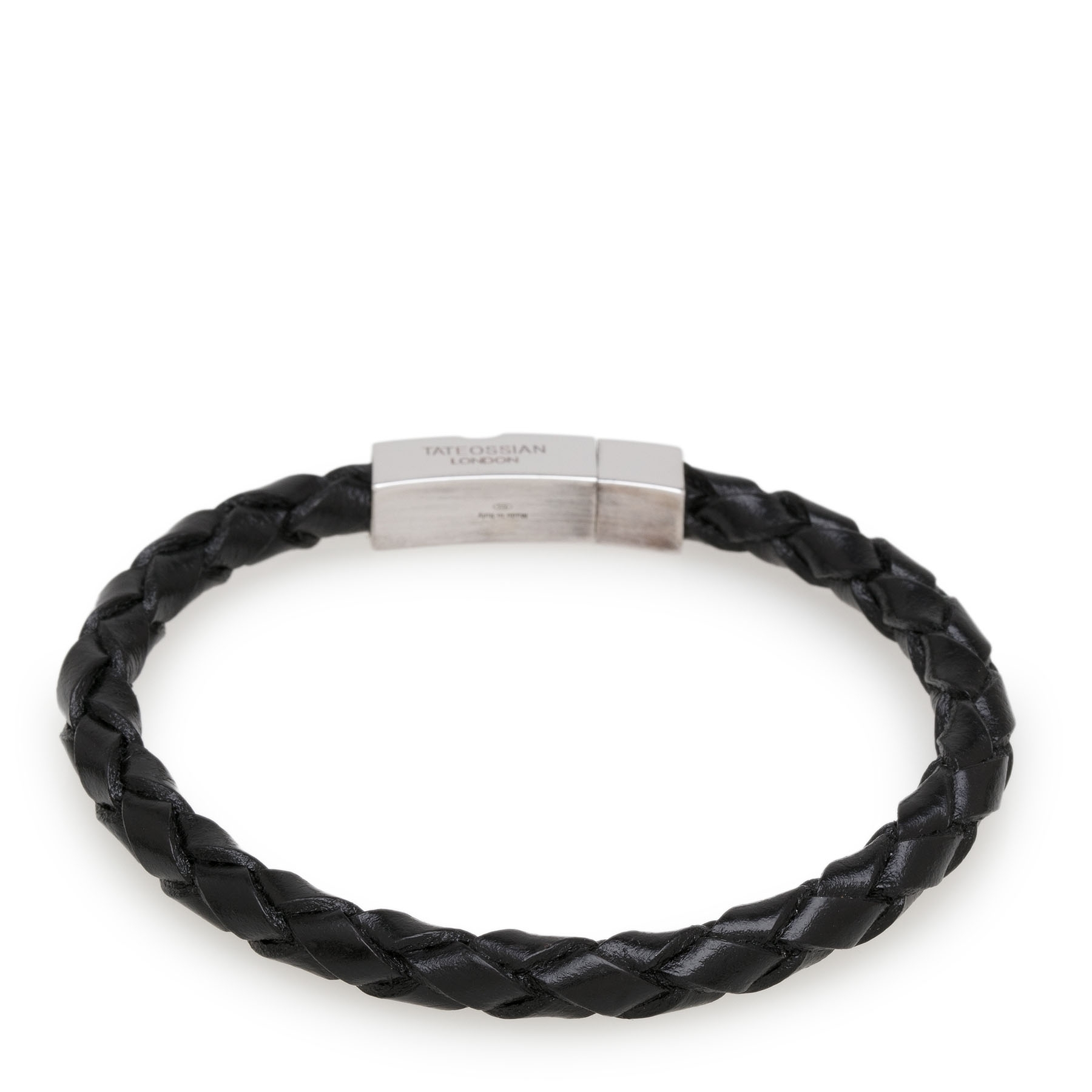 

Braided leather bracelet, Black