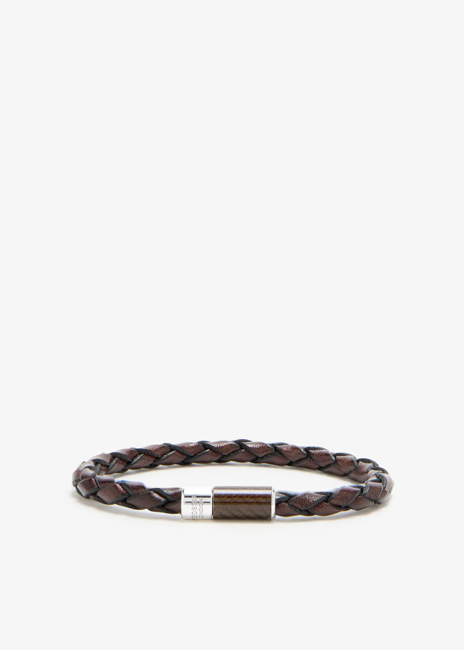 

Woven leather bracelet, Brown