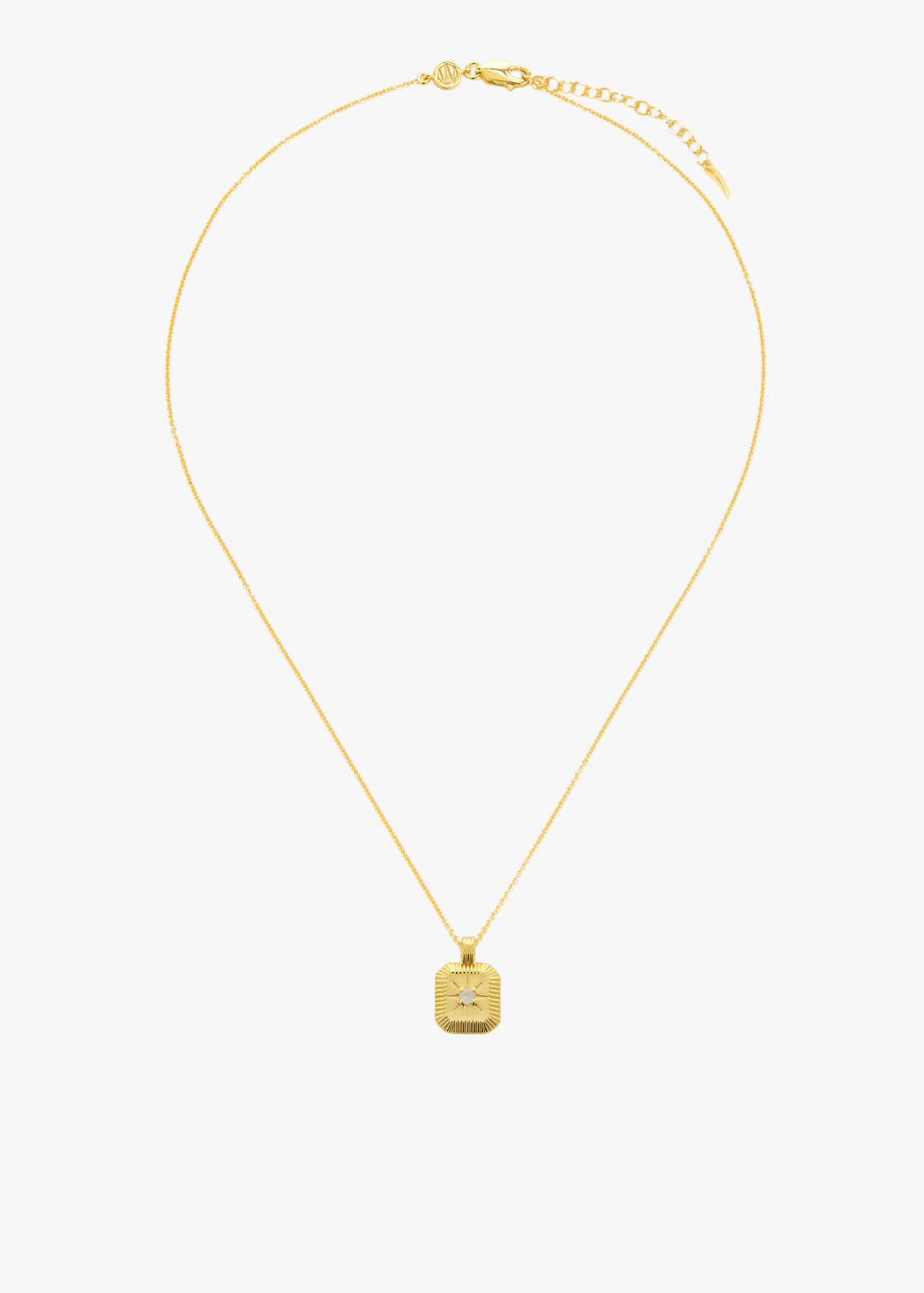 

June Birthstone pendant necklace, Gold