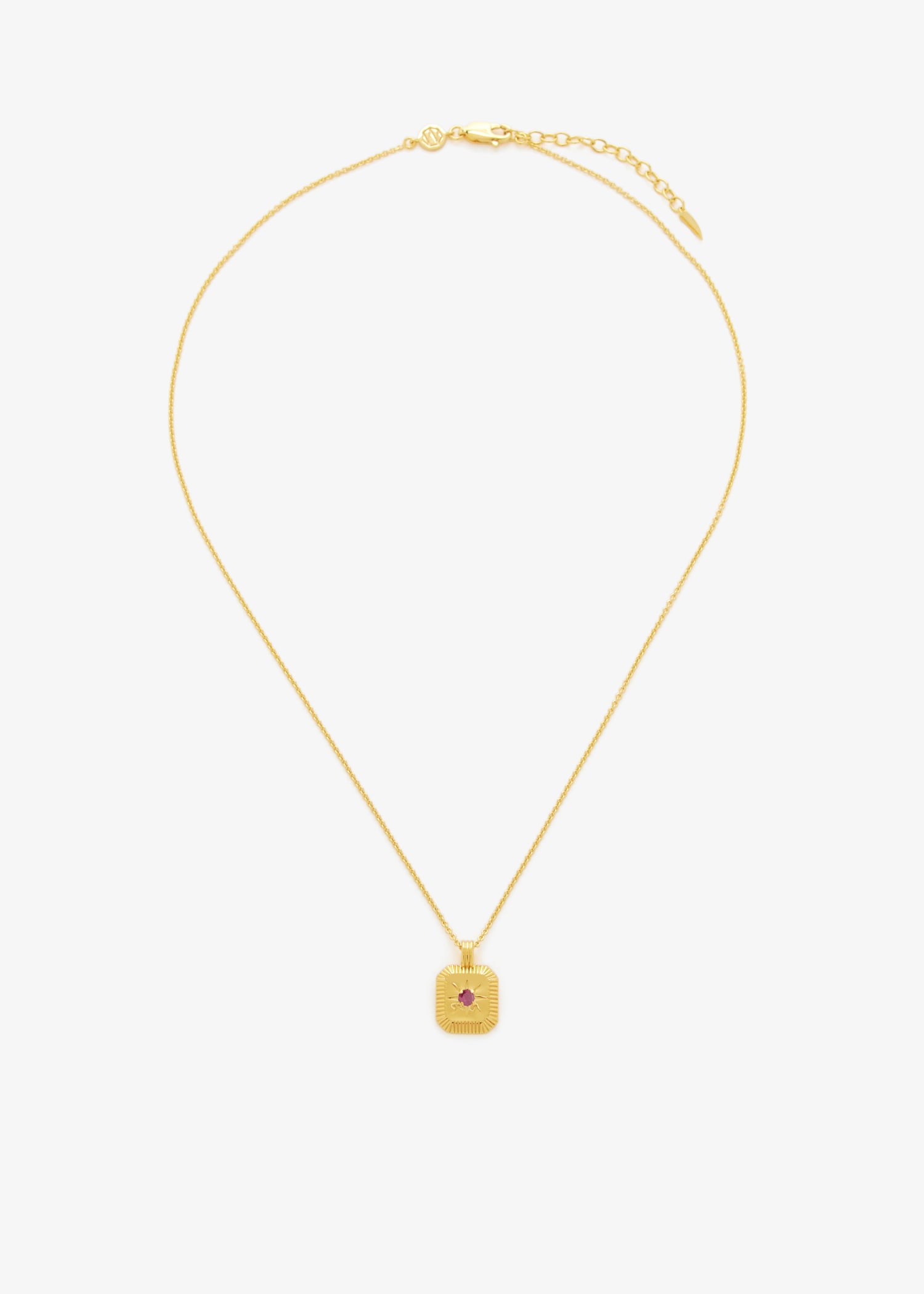 

July Birthstone pendant necklace, Gold