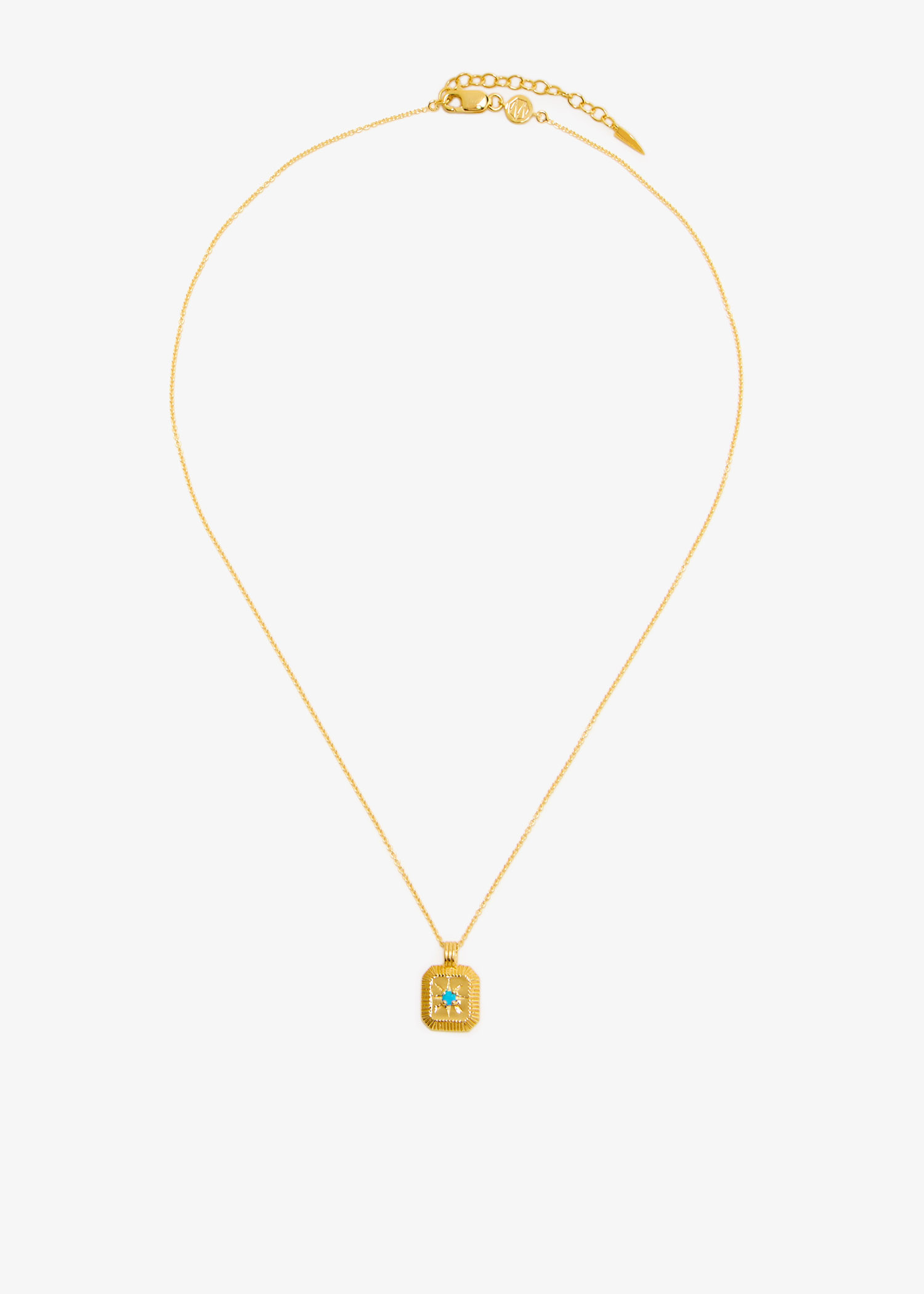 

December Birthstone pendant necklace, Gold