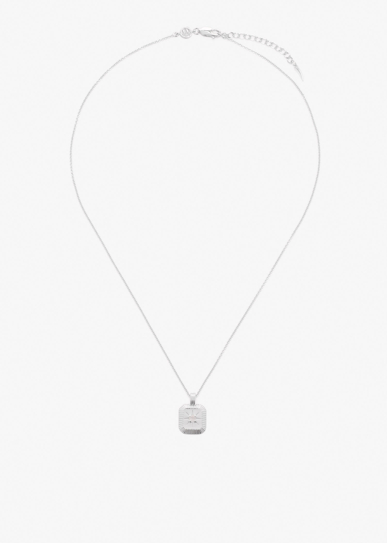 

June Birthstone pendant necklace, Silver