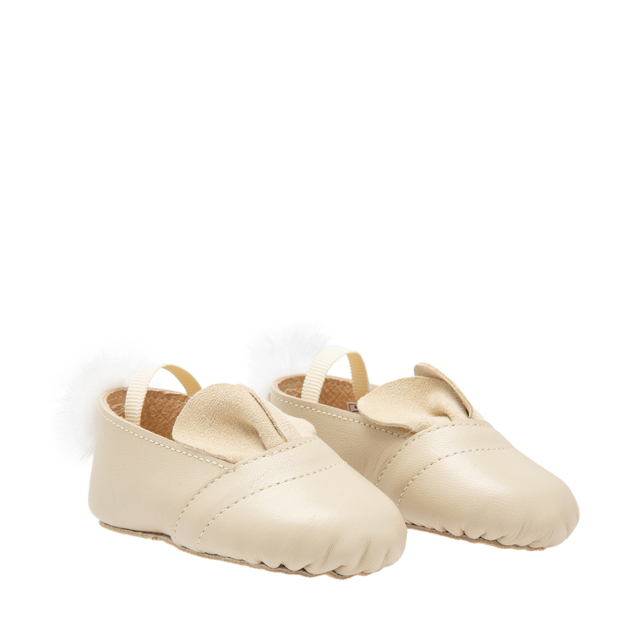 

Bunny crib shoes, Beige