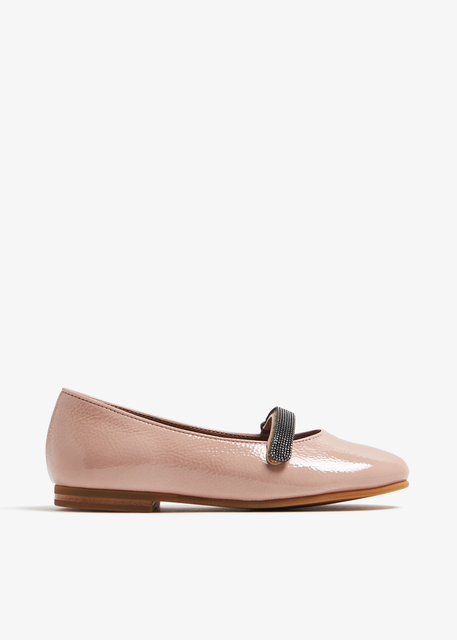 

Monili leather ballerinas, Pink