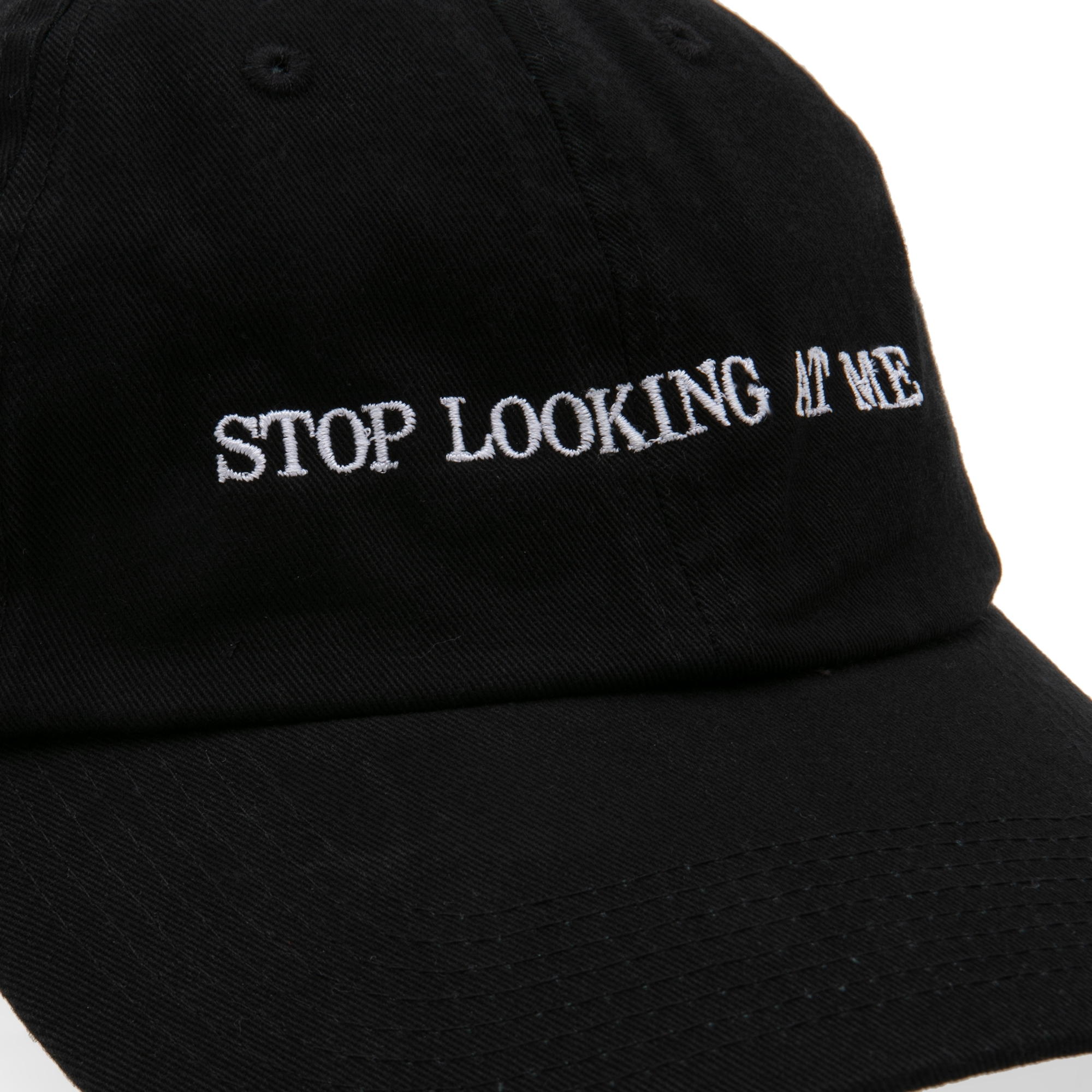 

Stop looking at me cap, Black