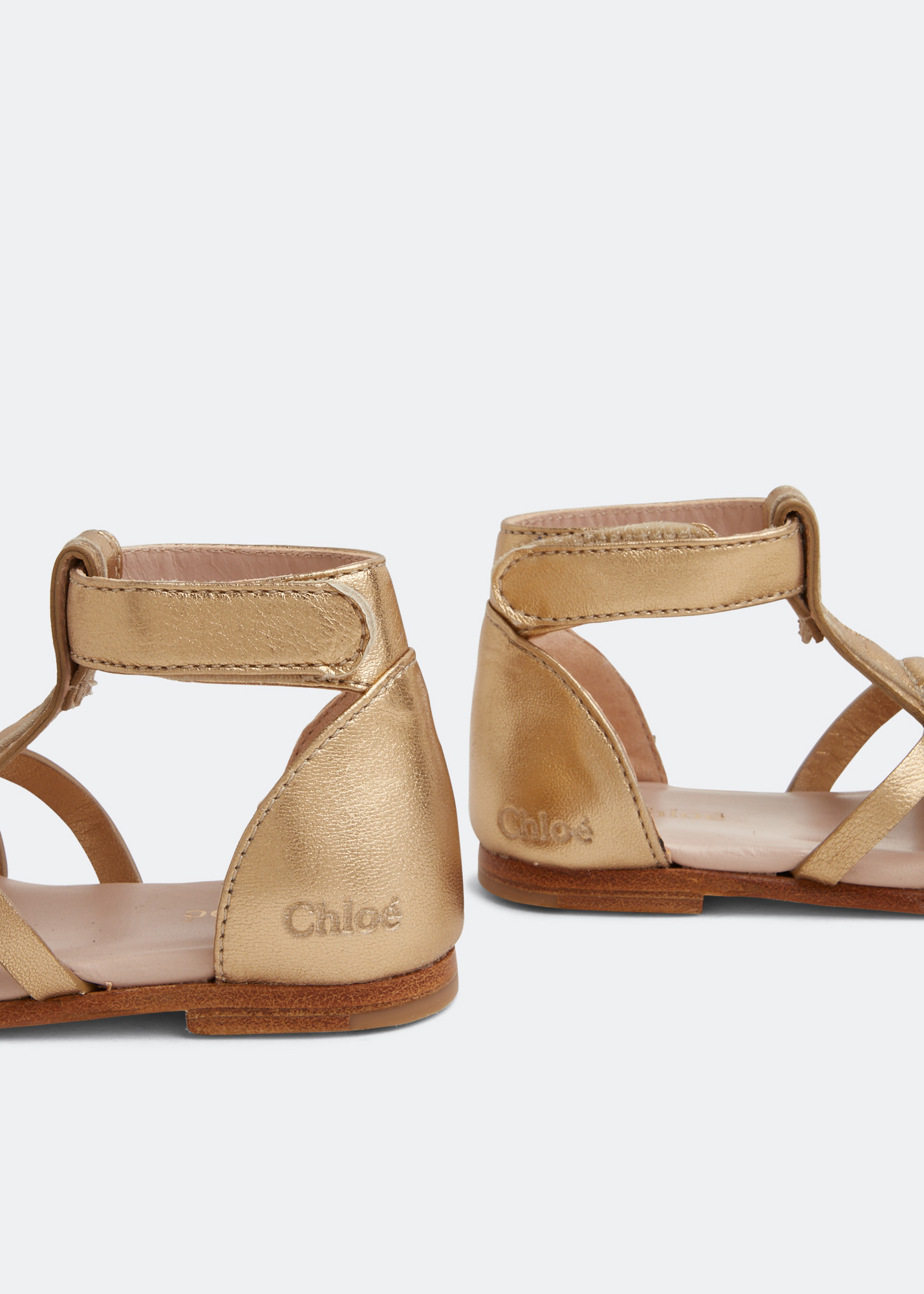 

Gold strappy sandals