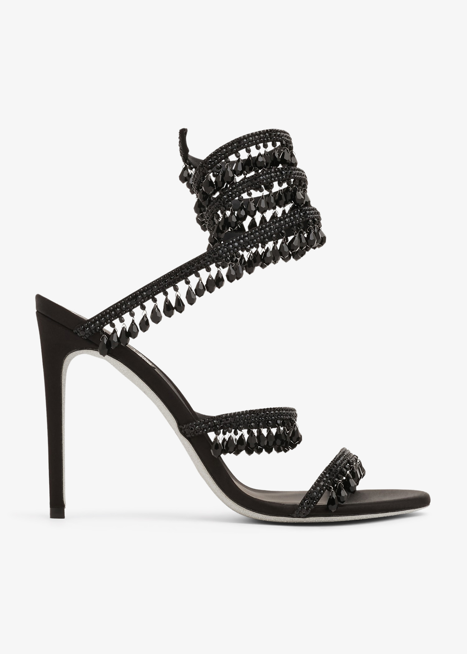 

Cleo crystal-embellished sandals, Black