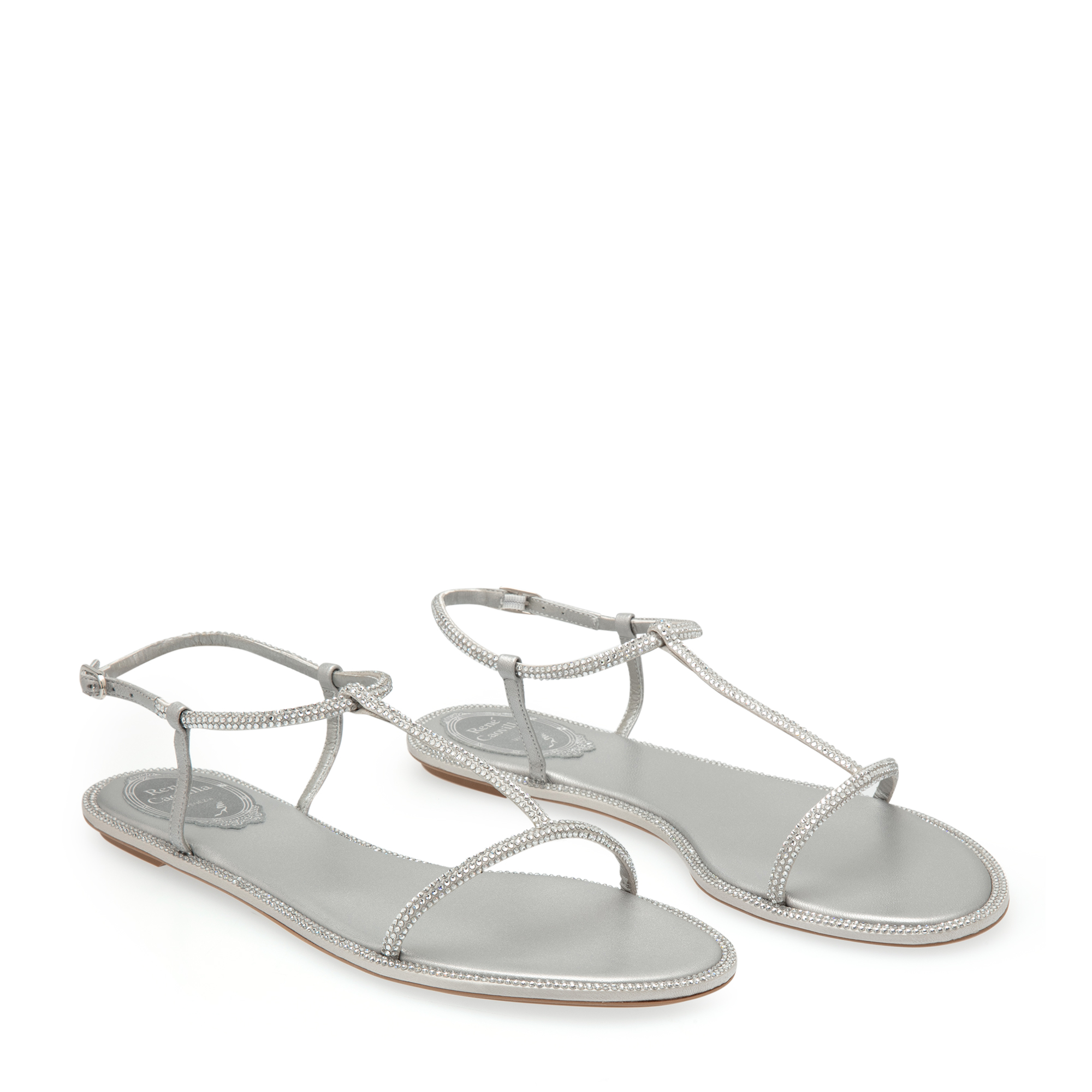 

Amalia flat sandals, Silver