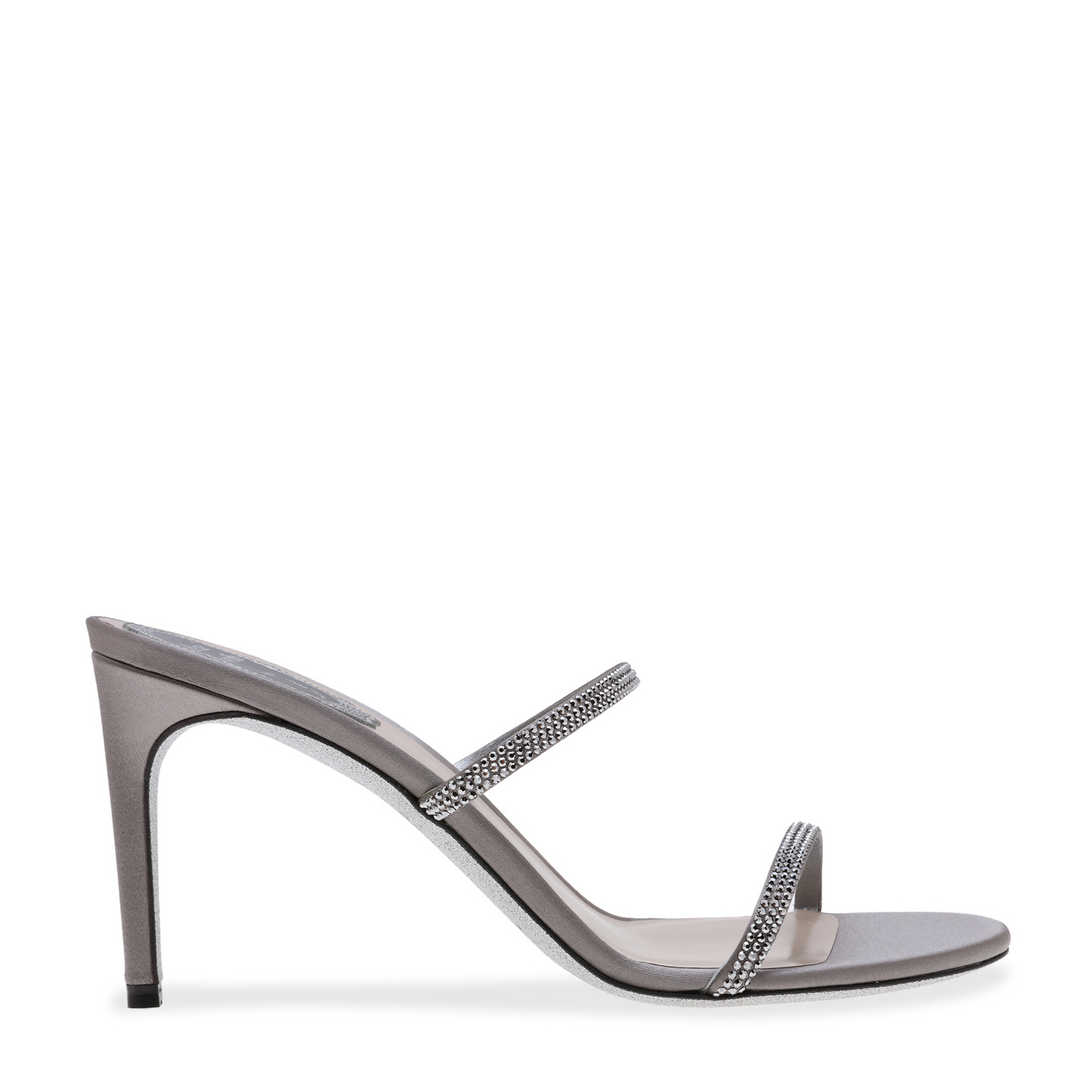 

Satin sandals, Grey