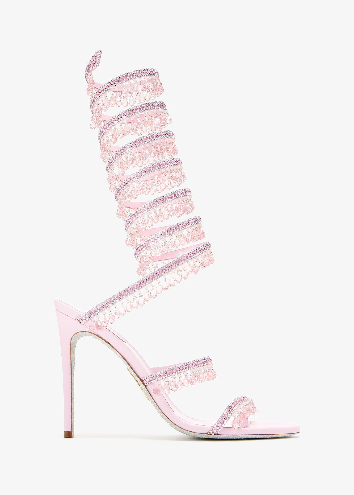 

Chandelier crystal sandals, Pink