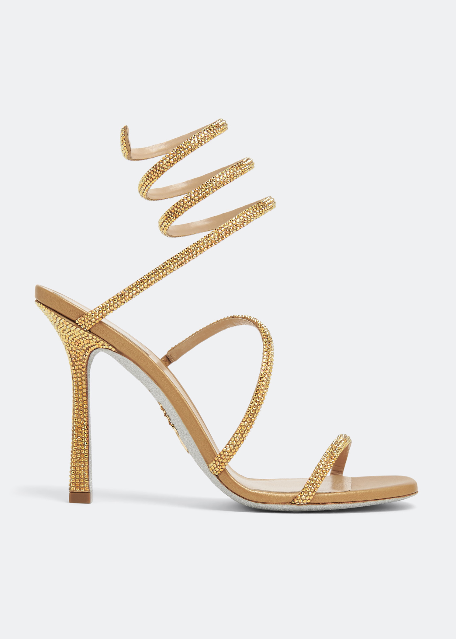 

Cleo crystal-embellished sandals, Gold