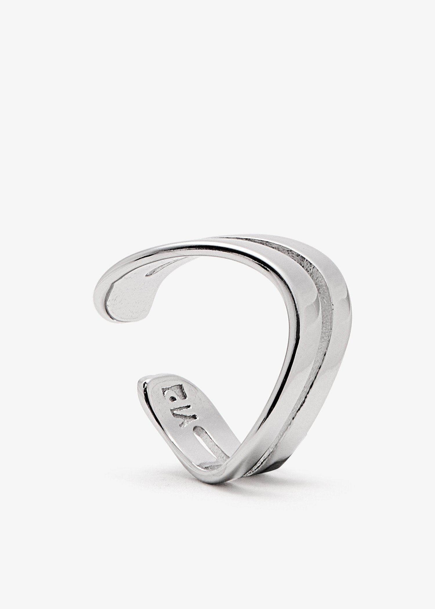 

Wavy Double silver ear cuff