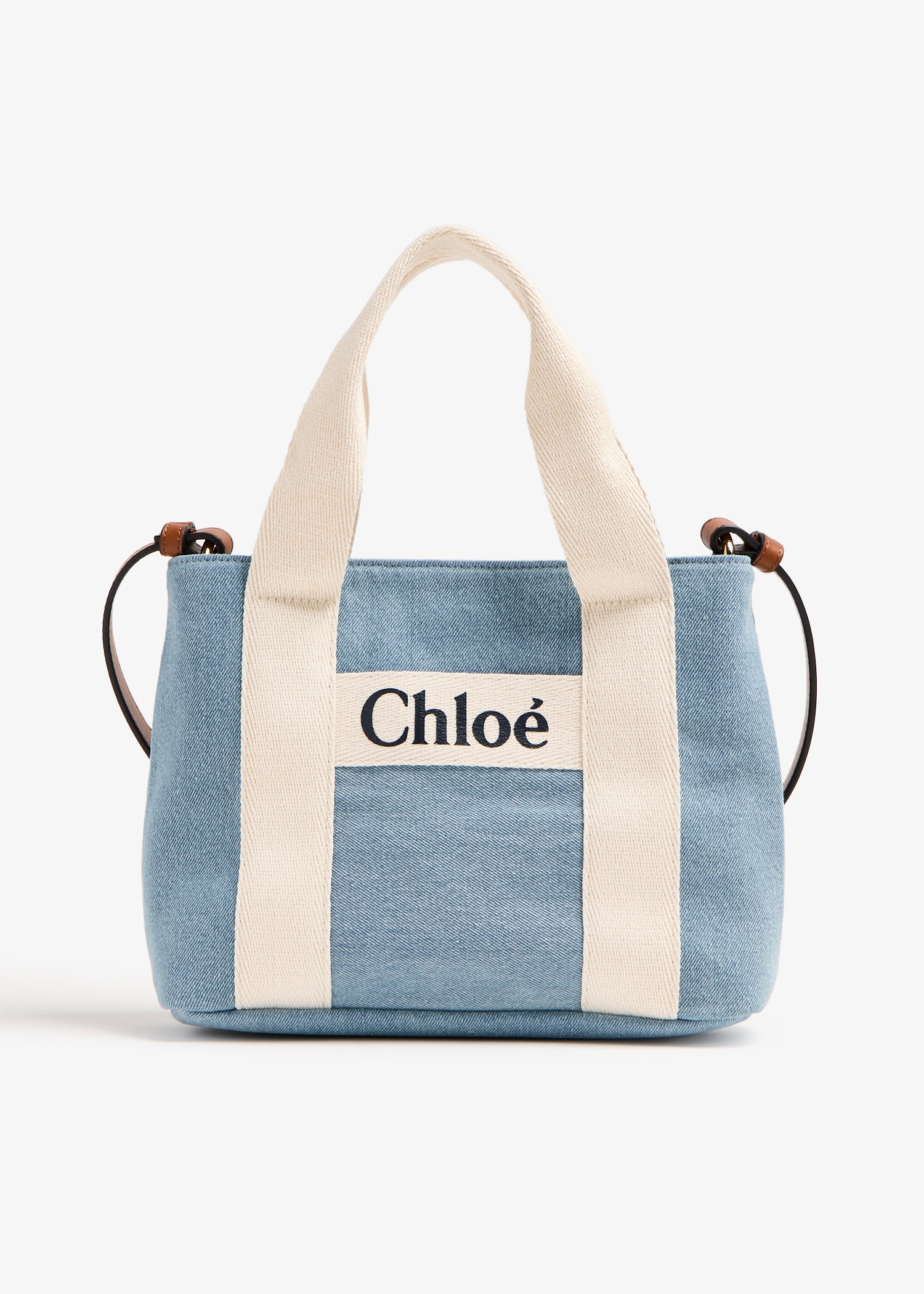 

Denim shoulder bag, Blue