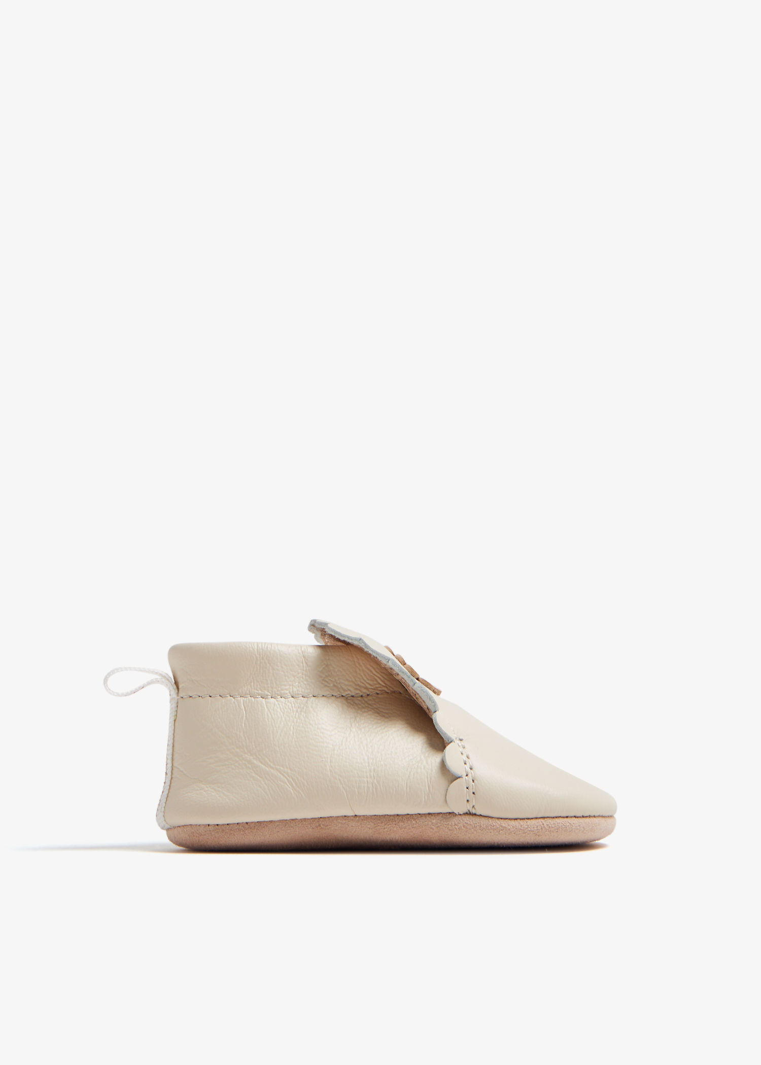 

Leather slippers, Beige