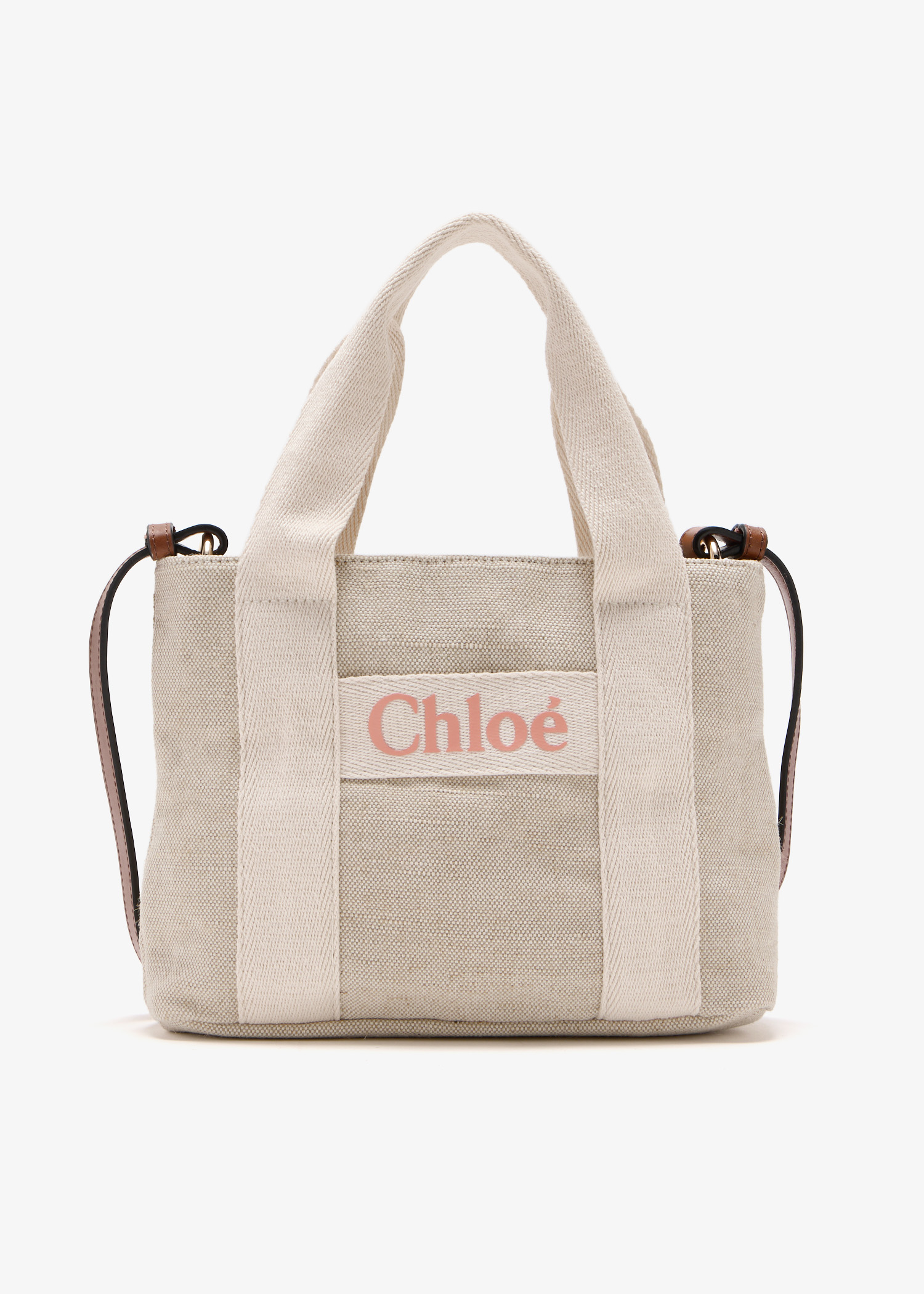 

Canvas shoulder bag, Beige