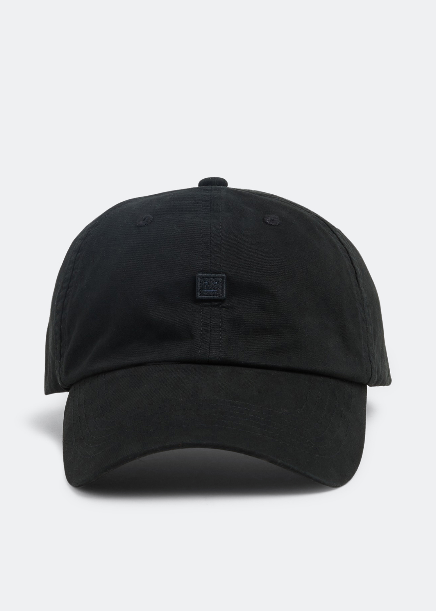 

Face logo cap, Black