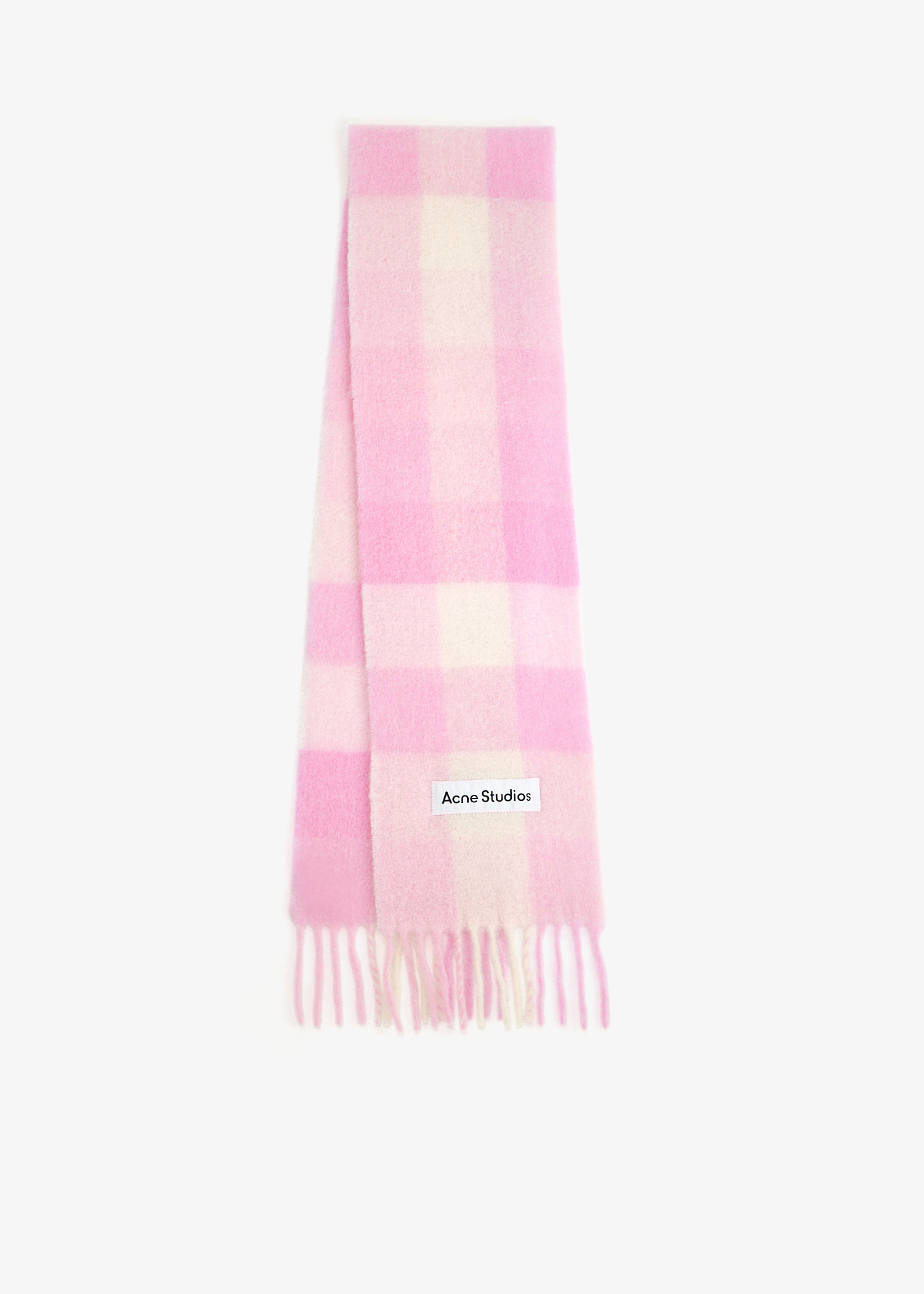 

Wool mohair narrow scarf, Pink