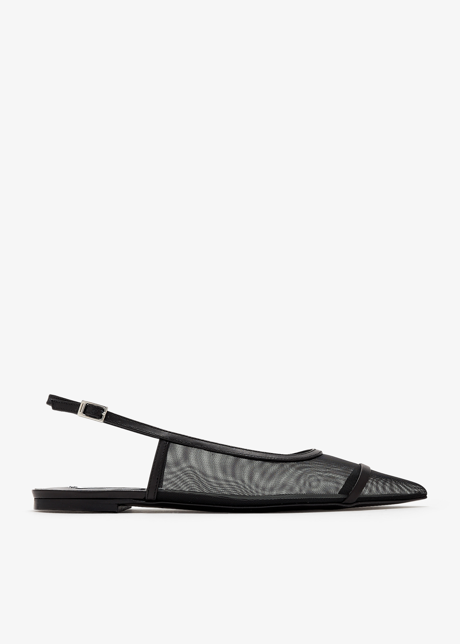 

Camille slingback flats, Black