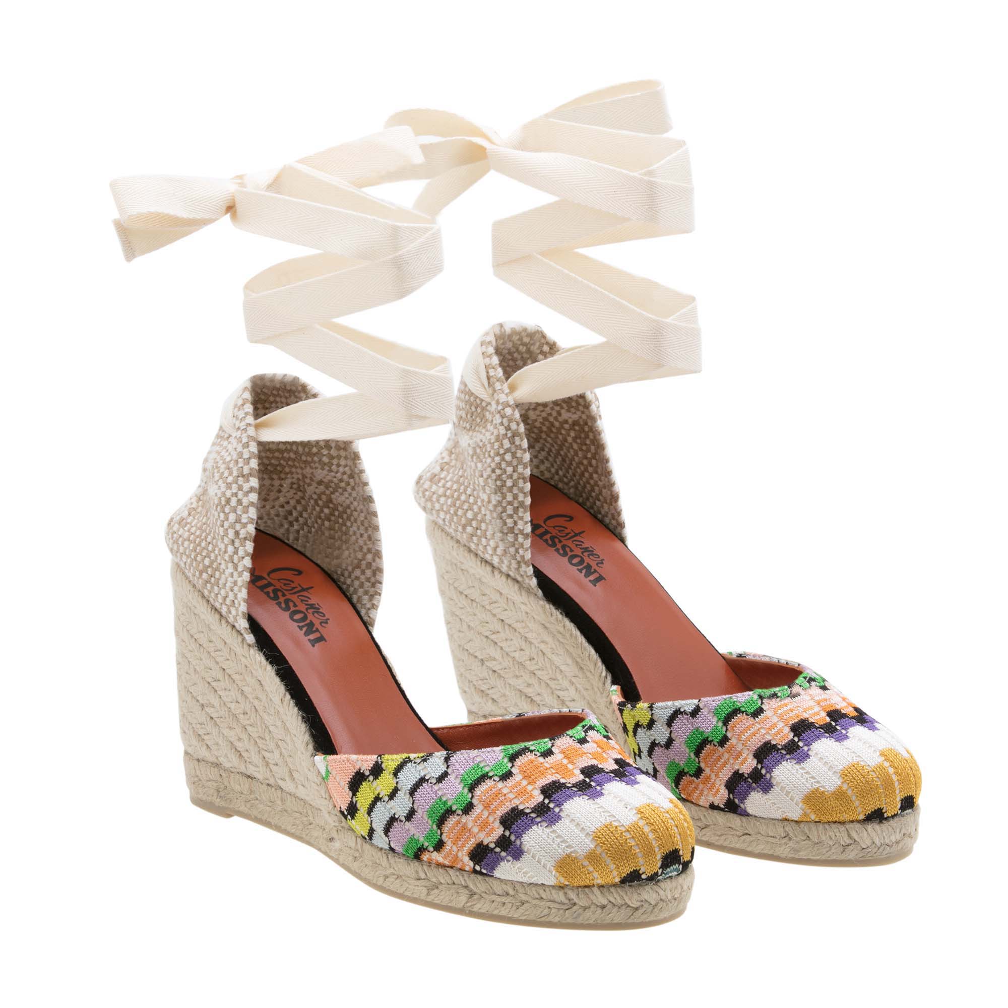 

x Missoni wedge espadrilles, Multi-coloured