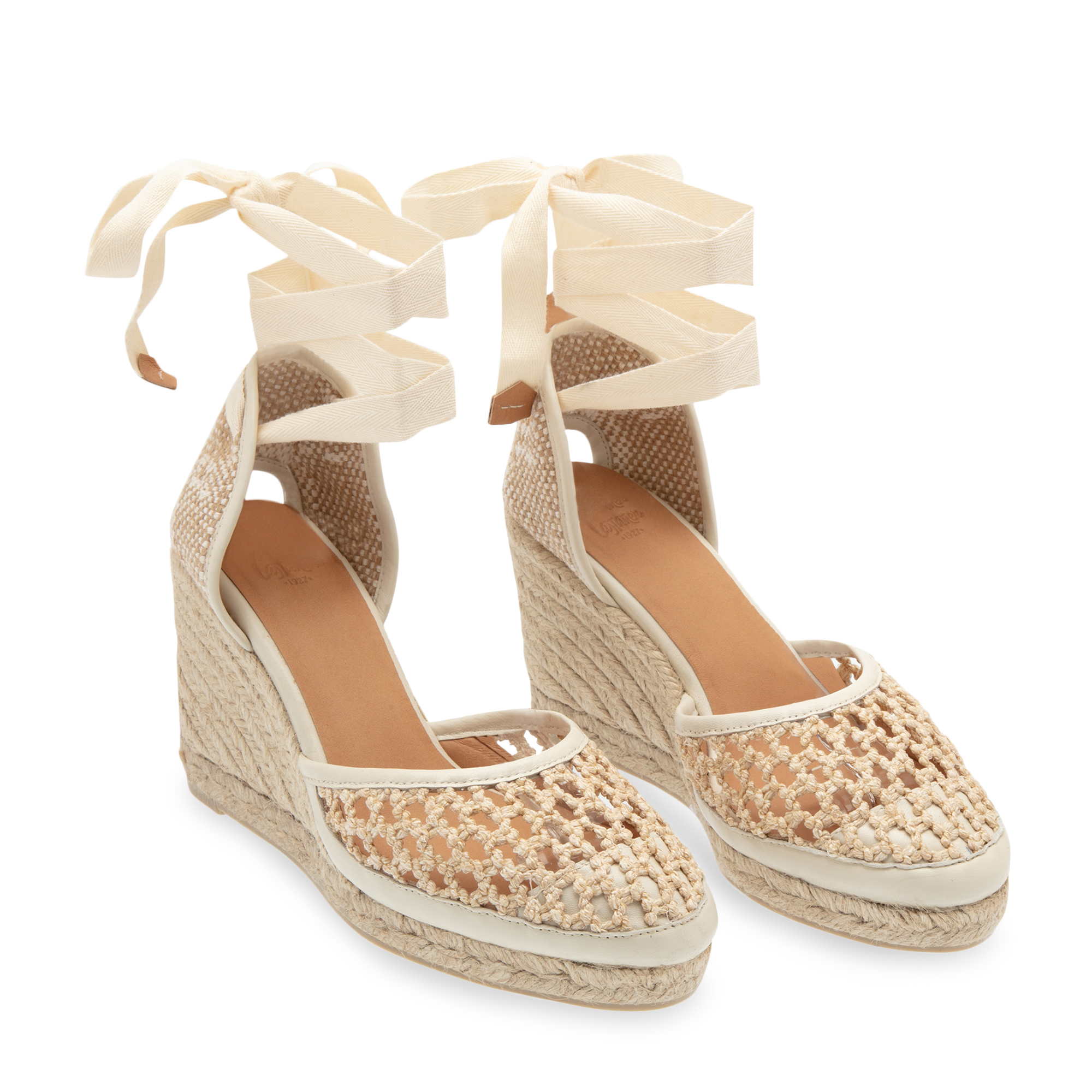 

Carola wedge espadrilles, Beige