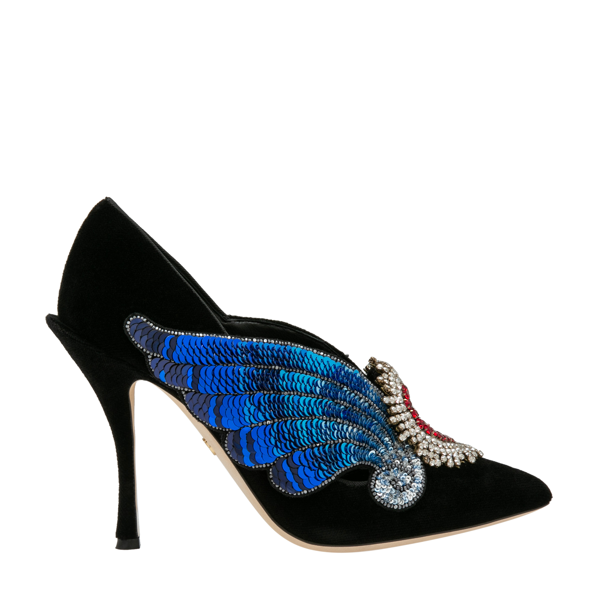 

Velvet pumps, Black