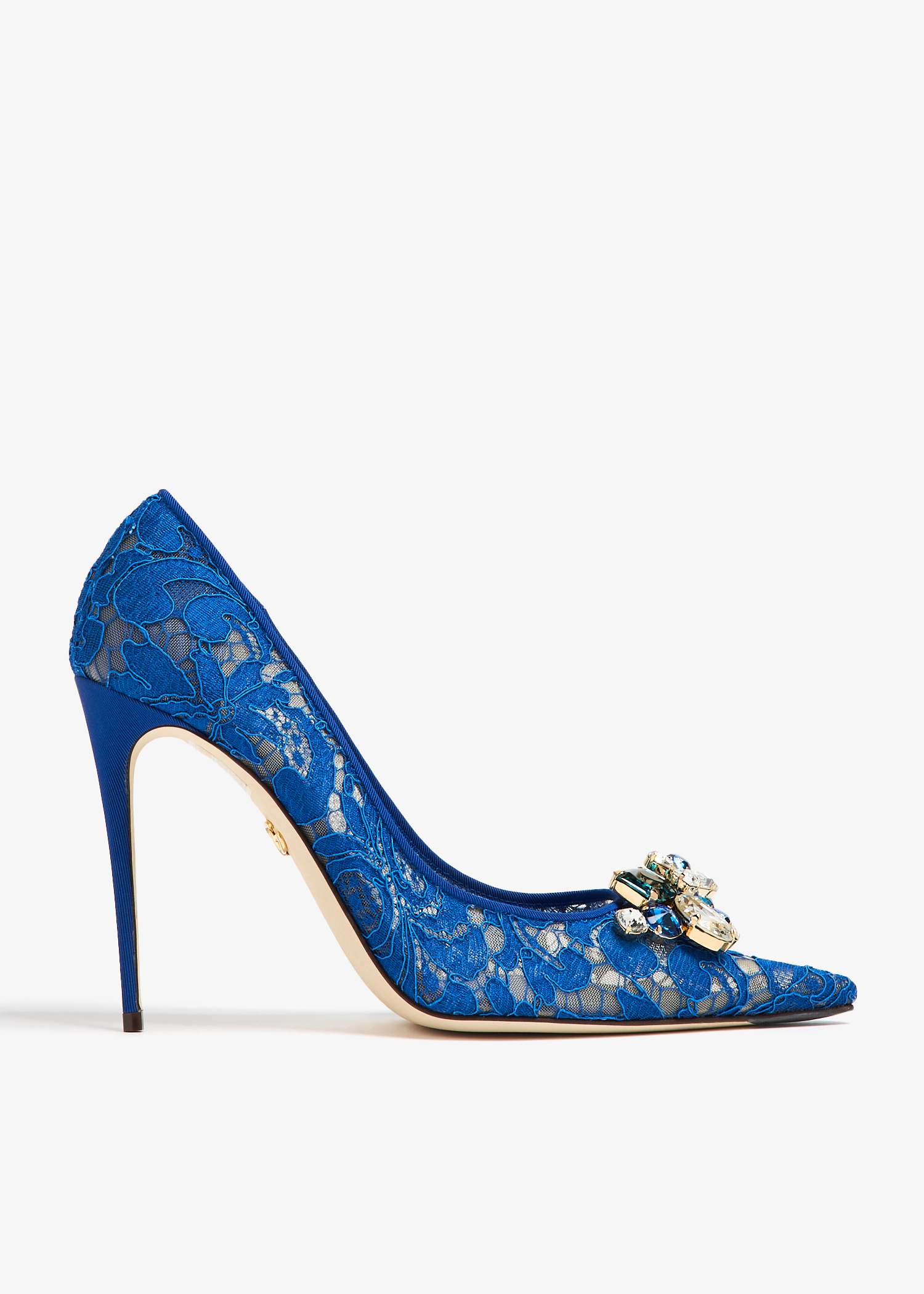 

Lace rainbow pumps, Blue