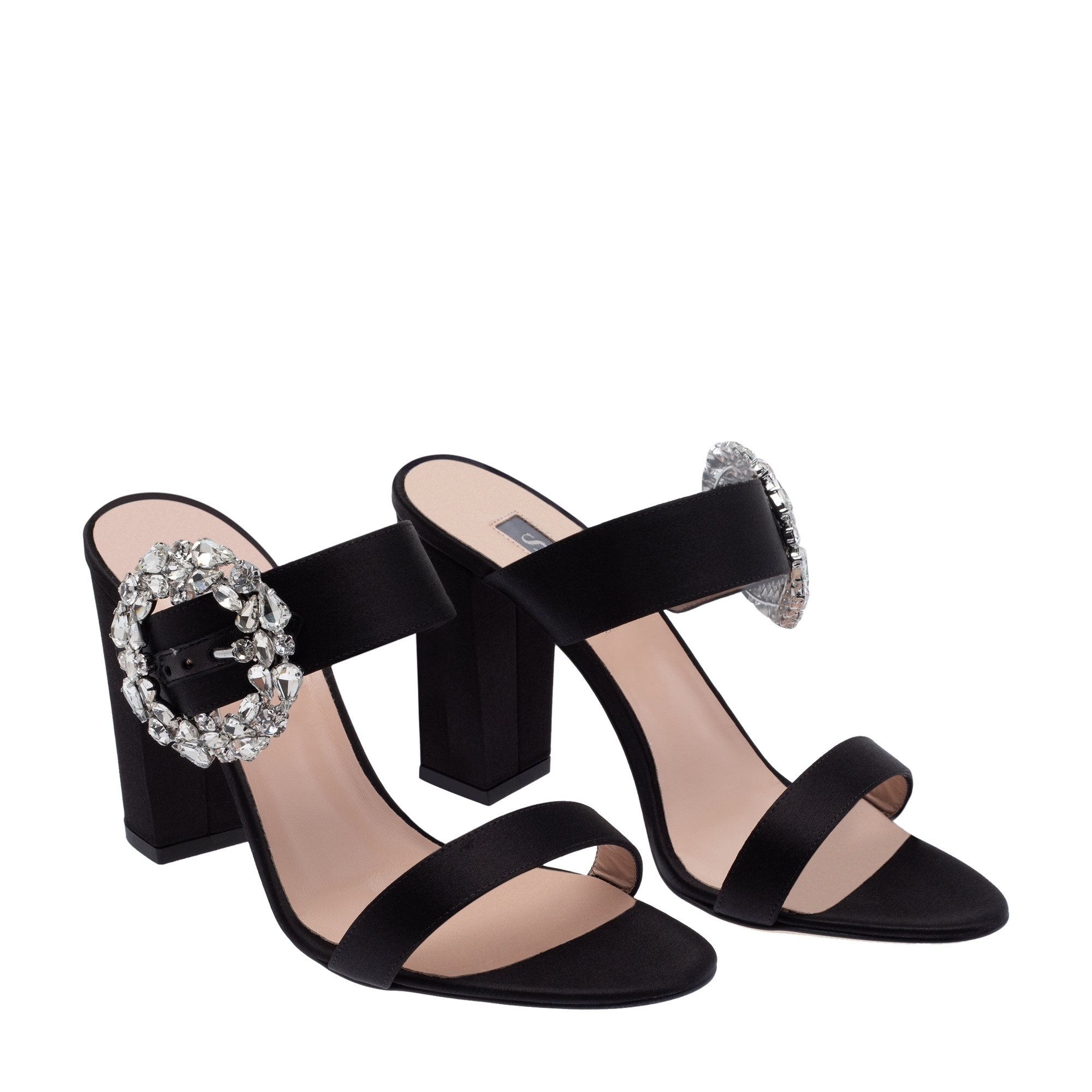 

Celia satin mules, Black