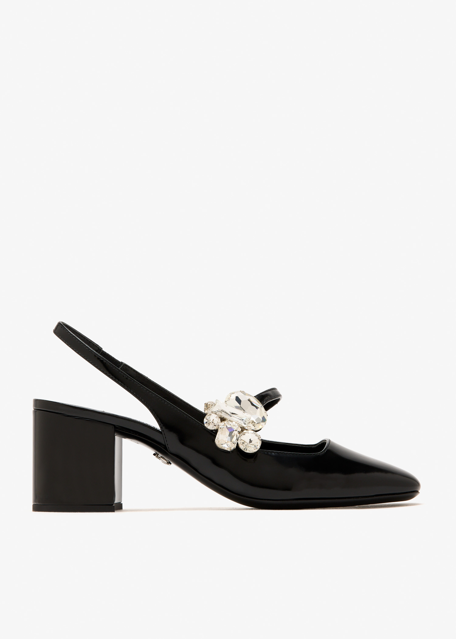 

Rhinestone-embellished pumps, Black