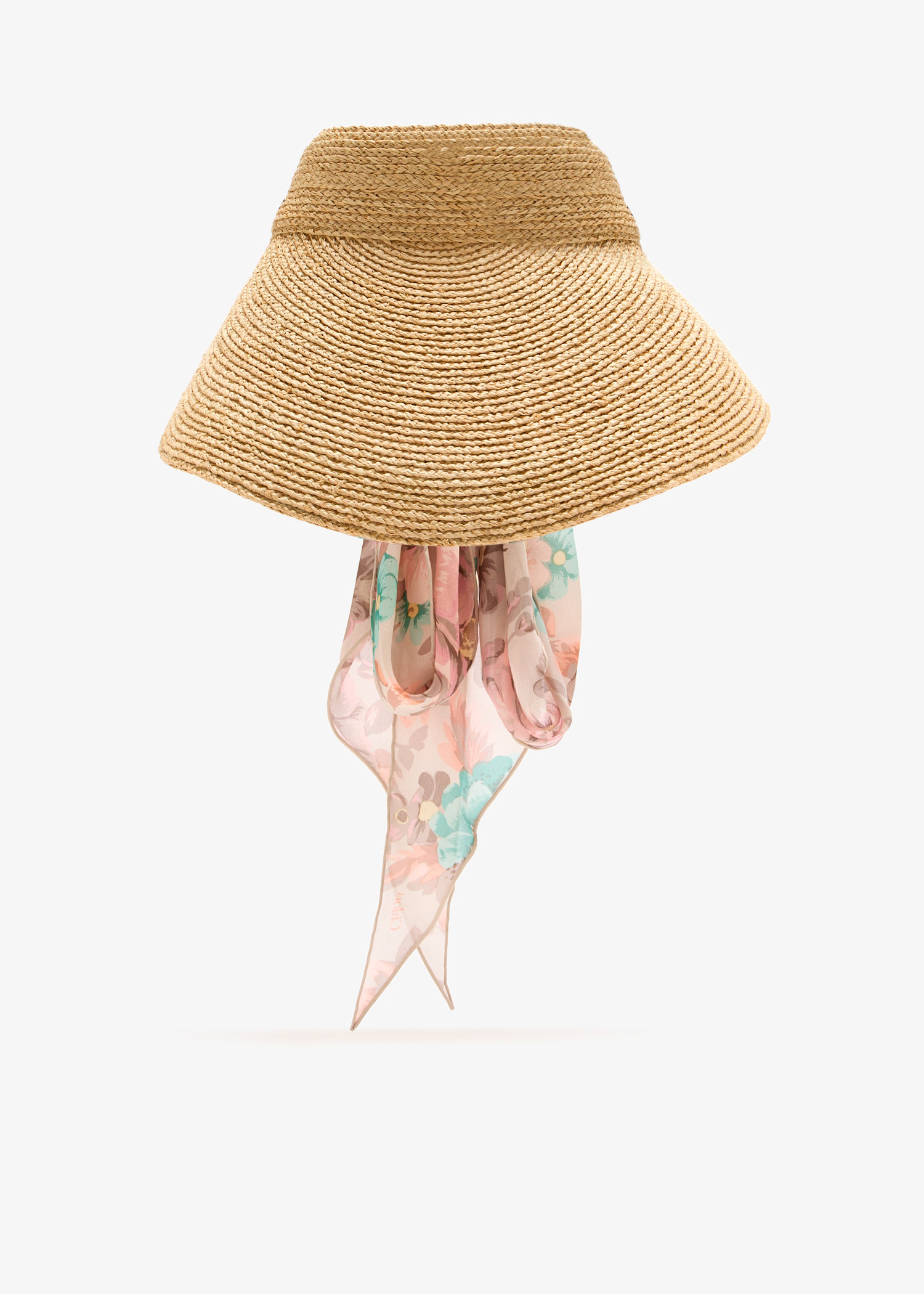 

Raffia visor, Beige