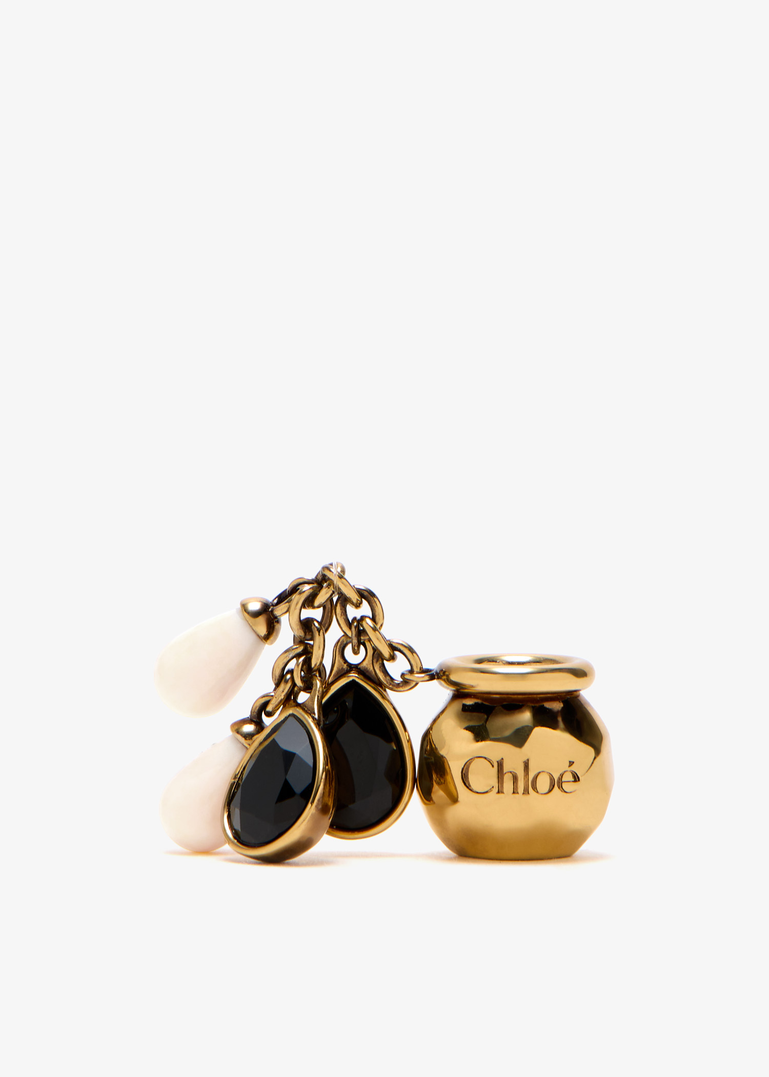 

Sphere Pearl Dice Bracelet bag charm, Gold