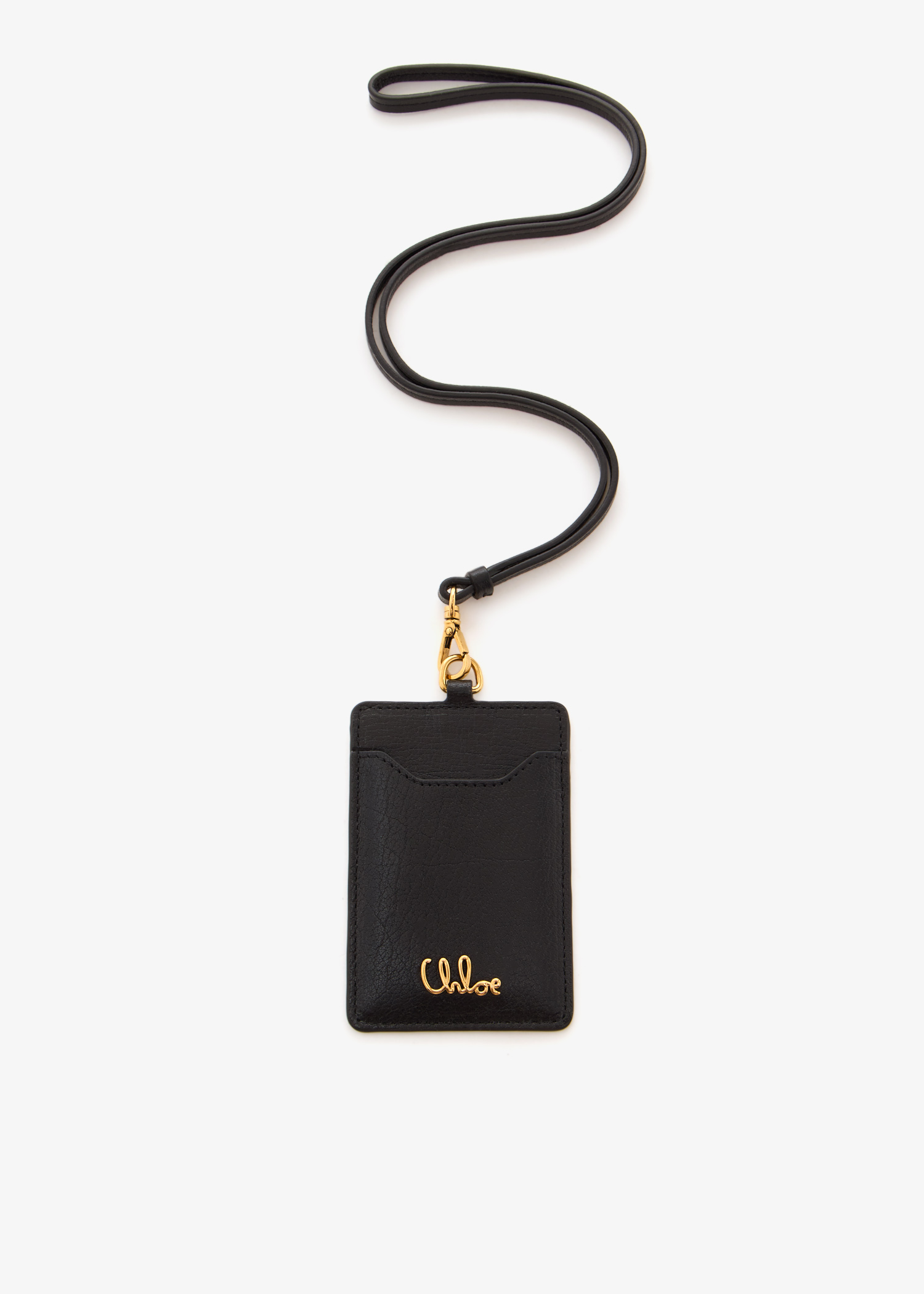 

Chloé Iconic badge holder, Black