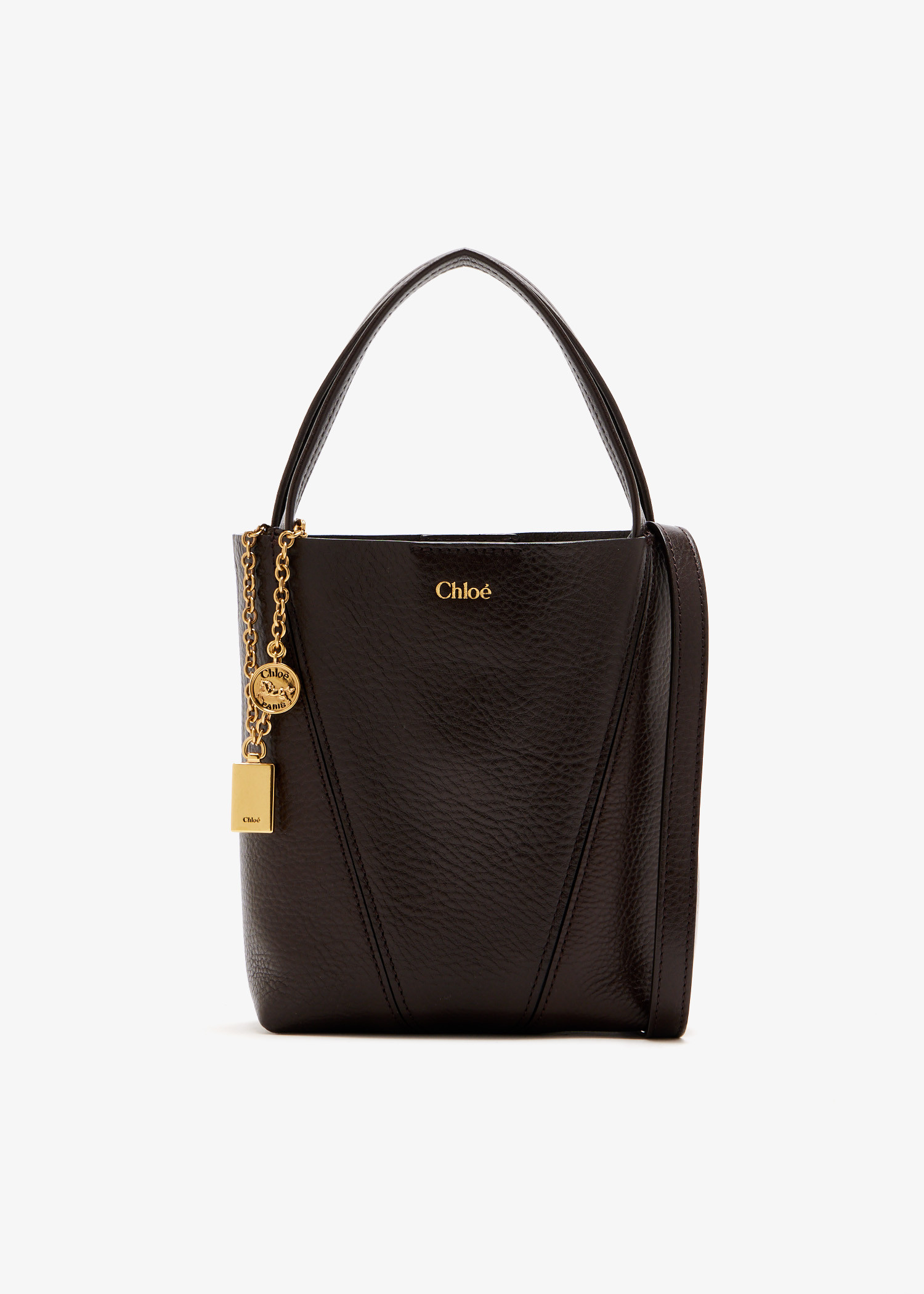 

Small Spin tote bag, Brown