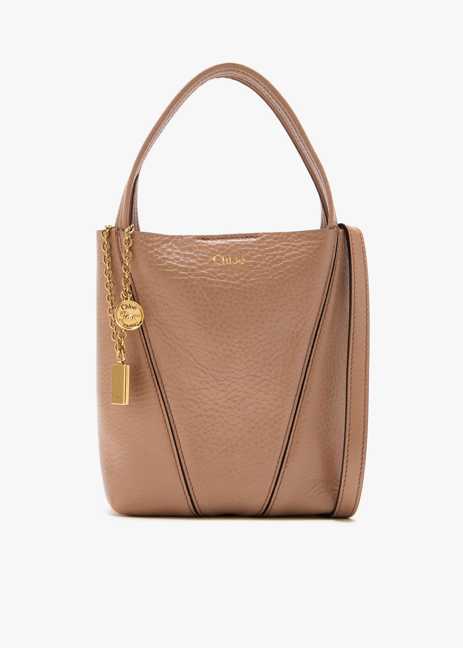 

Spin small tote bag, Beige