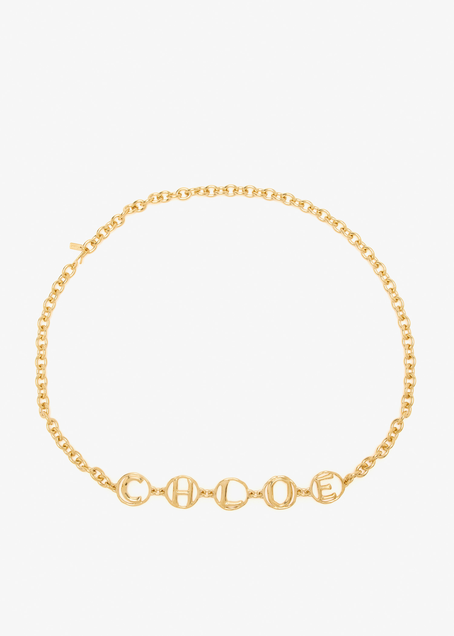 

The Script jewelry belt, Gold