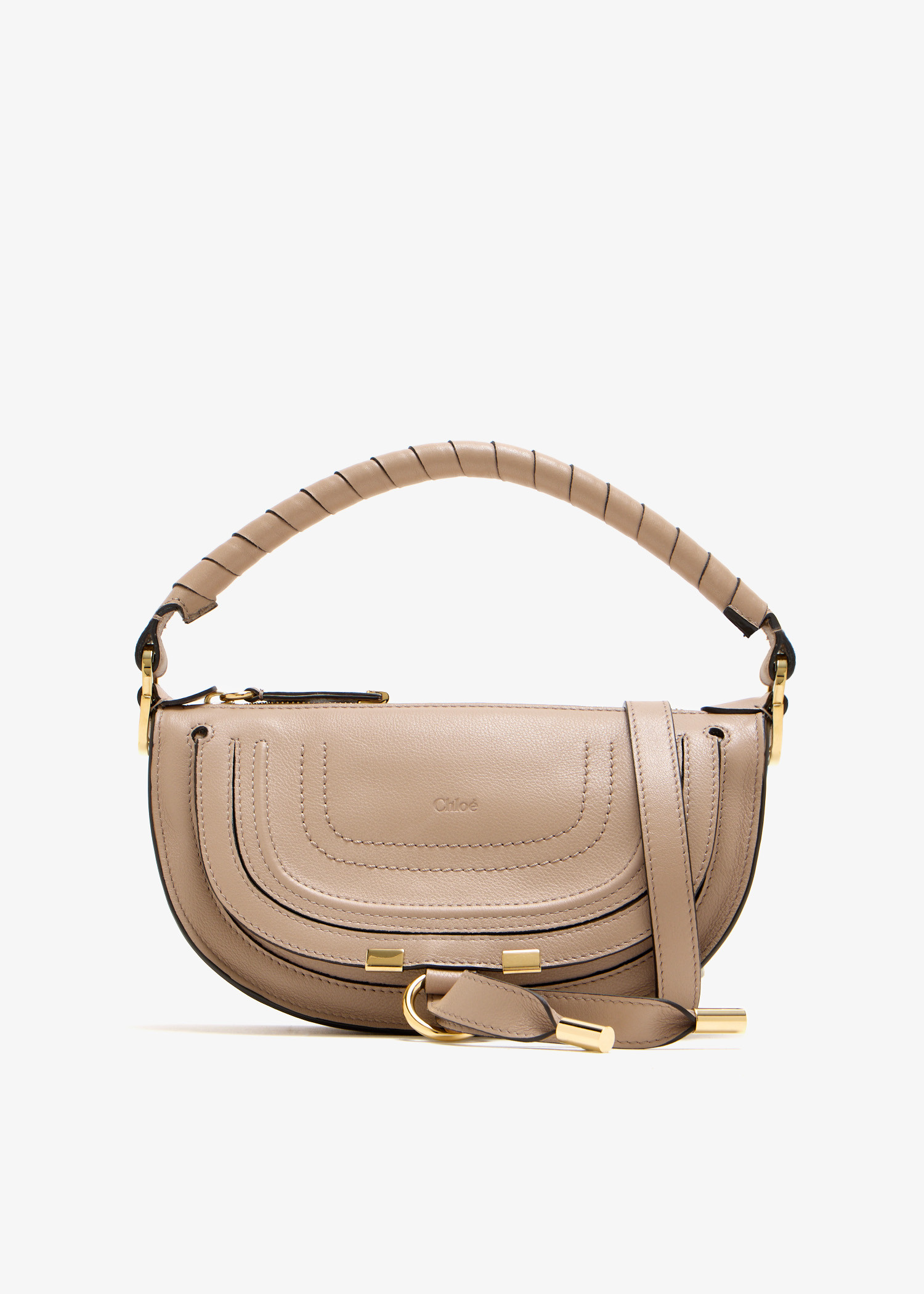 

Mini Marcie shoulder bag, Taupe