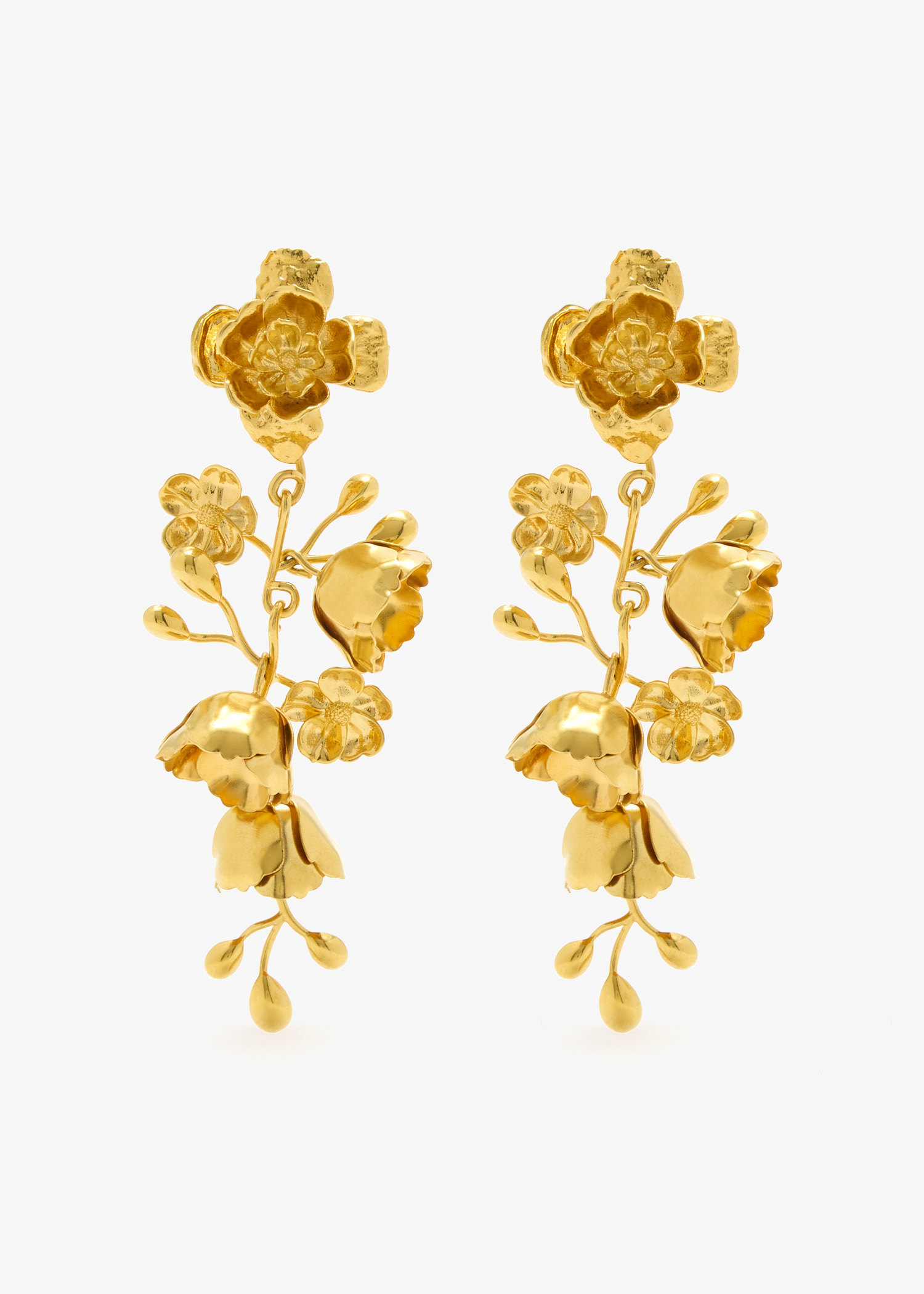 

The Bouquet earrings, Gold